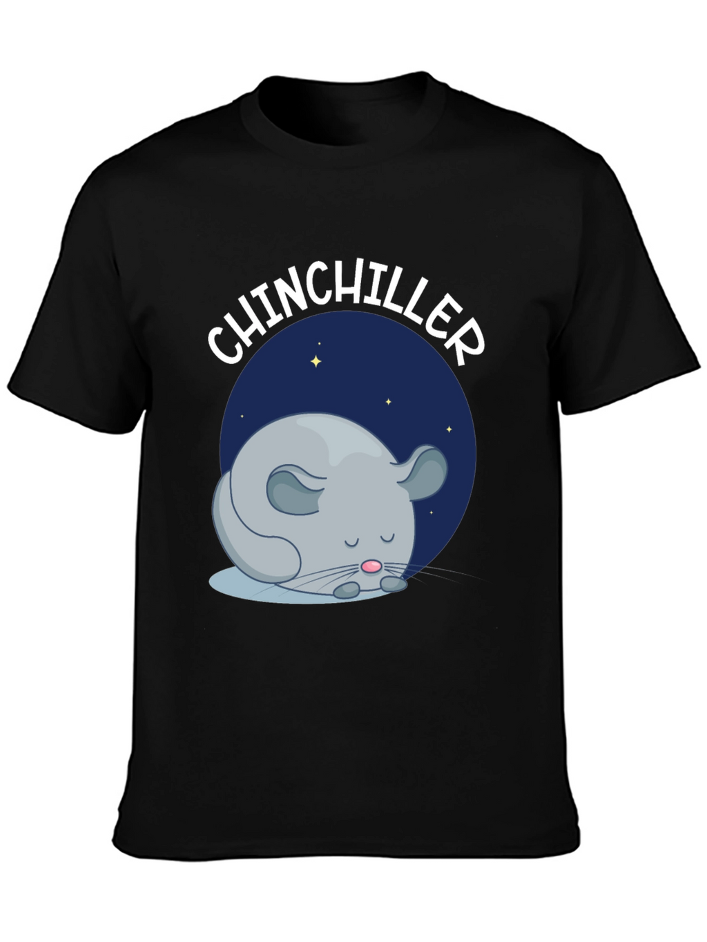 Chinchiller T-Shirt - Cute Sleeping Chinchilla Design