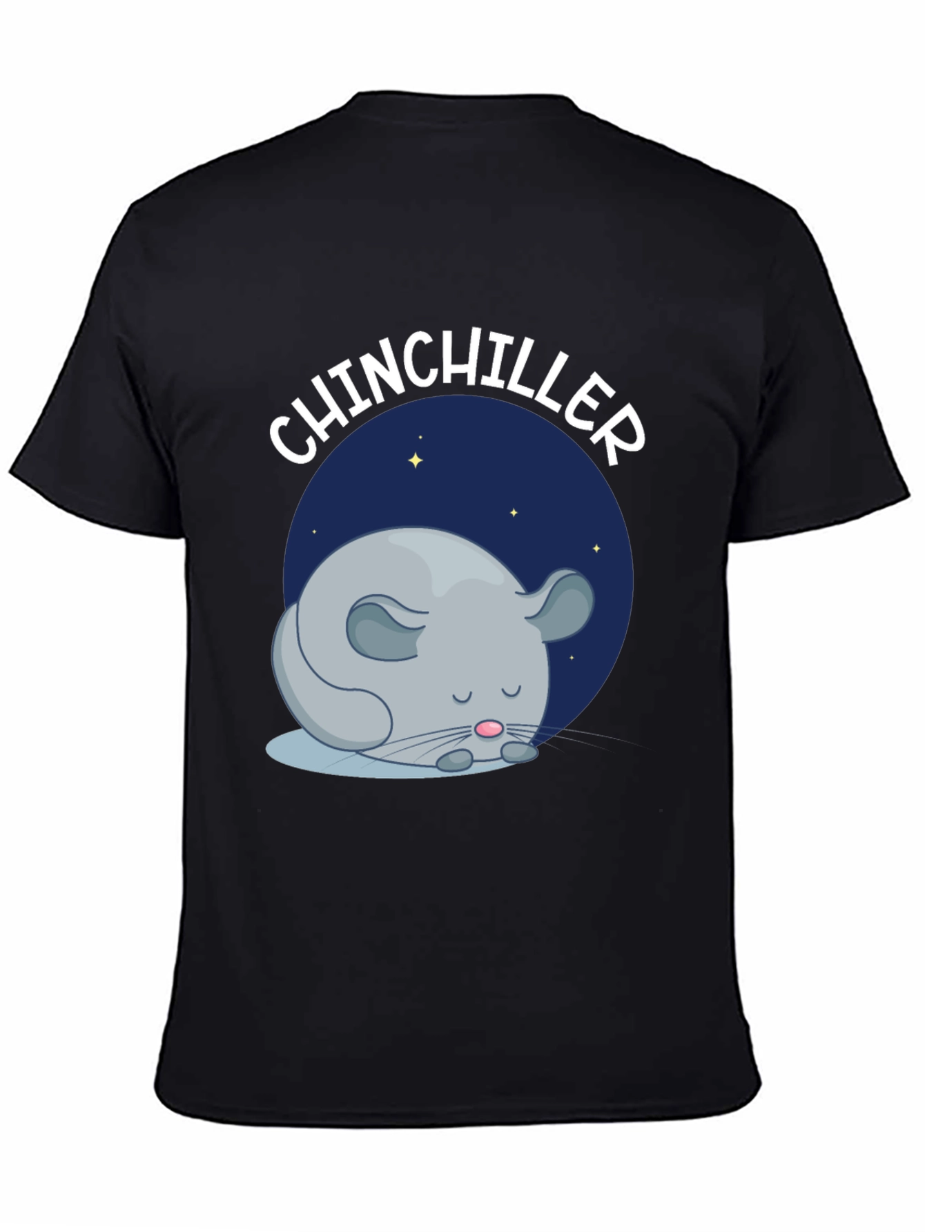 Chinchiller T-Shirt - Cute Sleeping Chinchilla Design