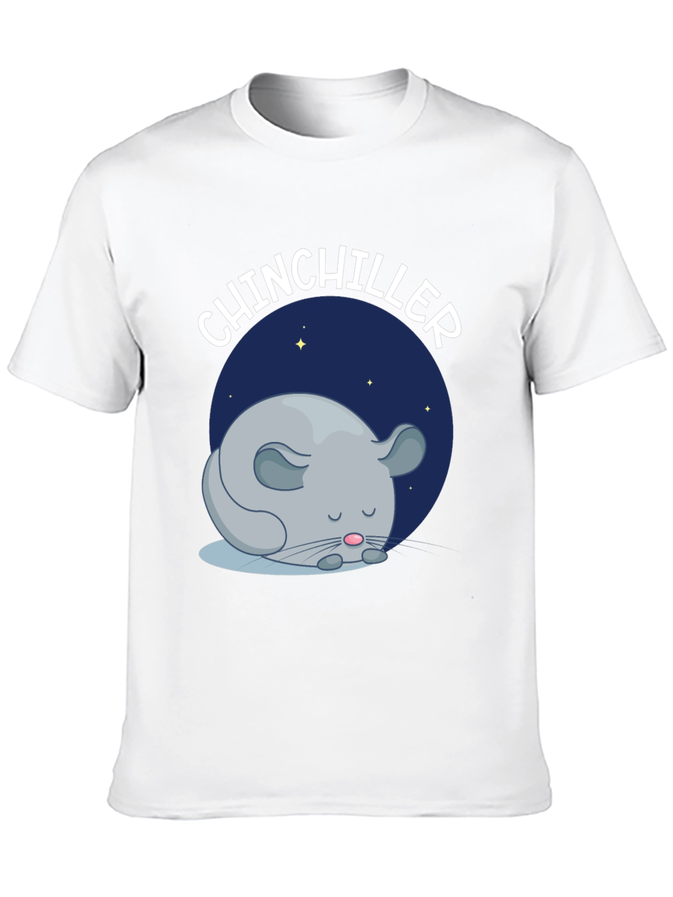 Chinchiller T-Shirt - Cute Sleeping Chinchilla Design