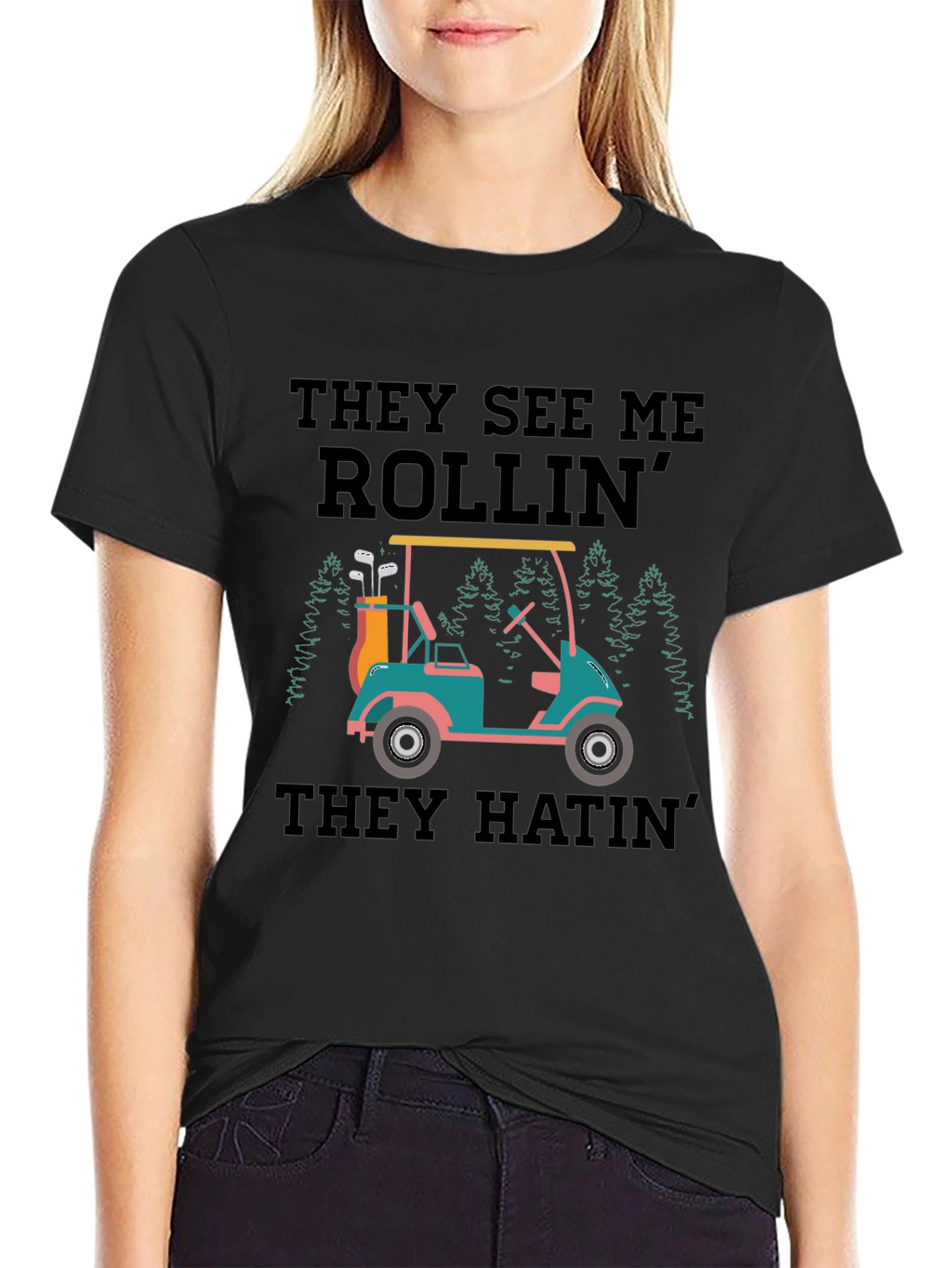 They See Me Rollin Golf T-Shirt