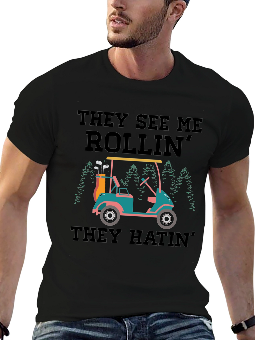 They See Me Rollin Golf T-Shirt