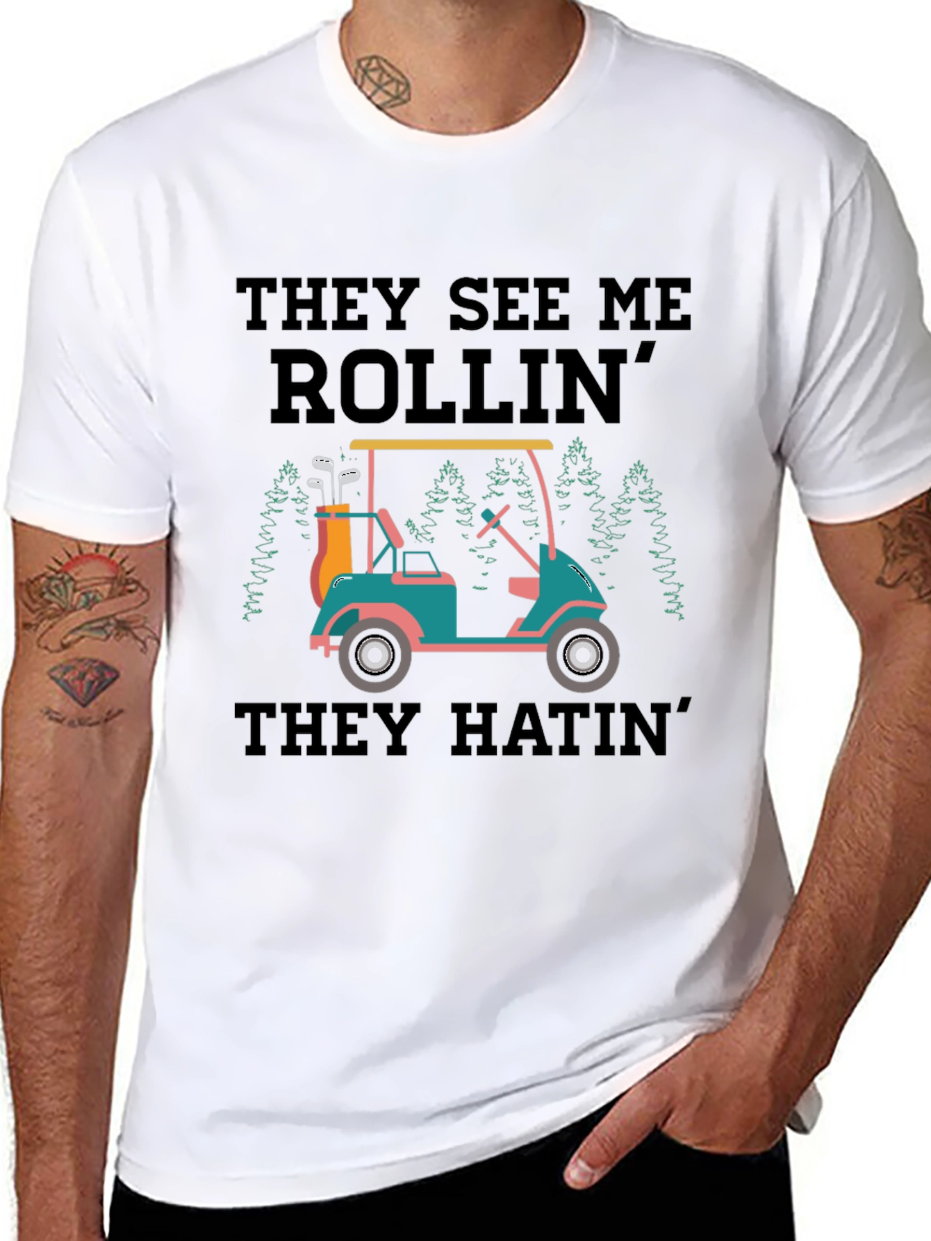 They See Me Rollin Golf T-Shirt