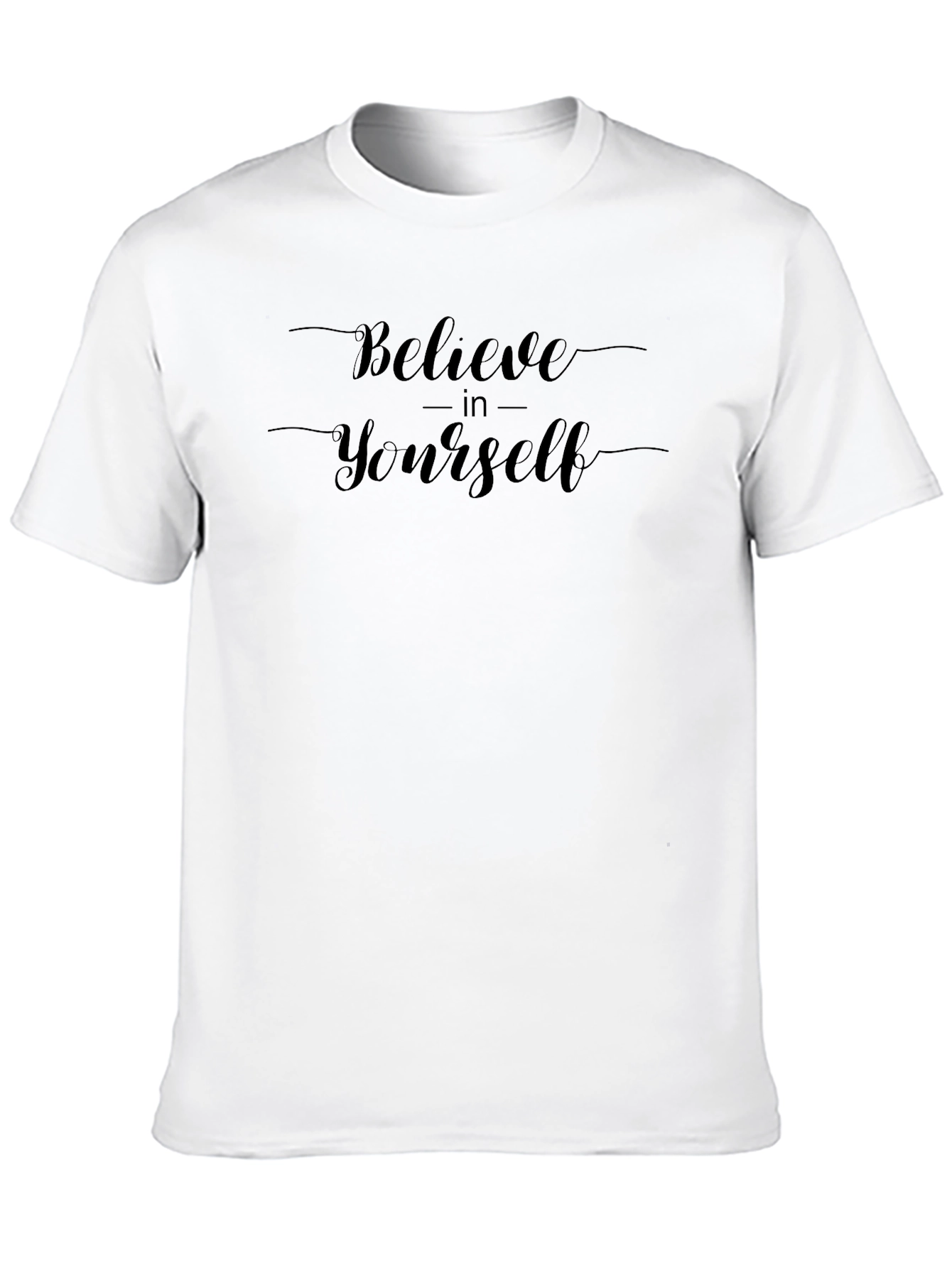Believe in Yourself T-Shirt - Motivational Black Tee