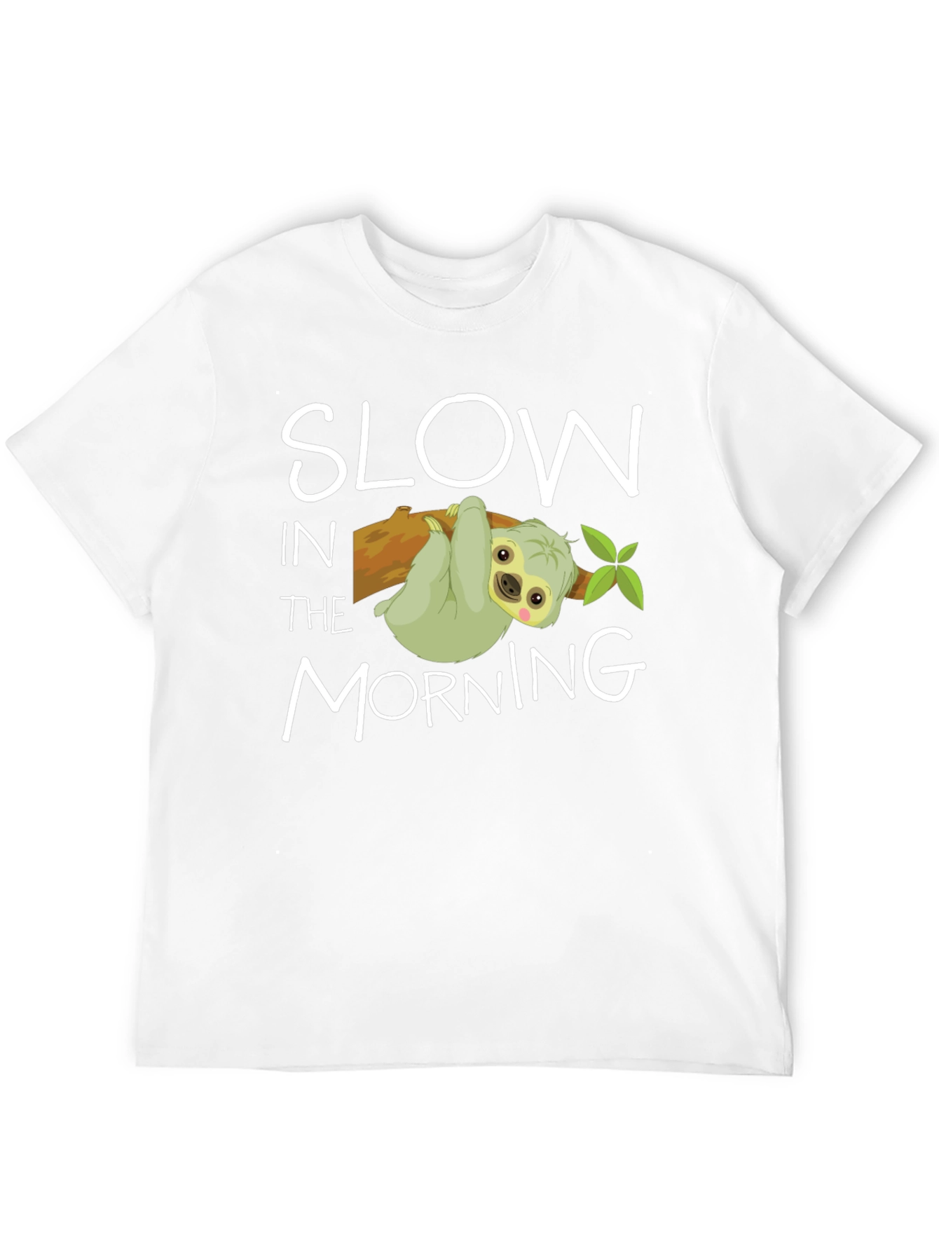 Slow In The Morning Sloth Graphic Tee