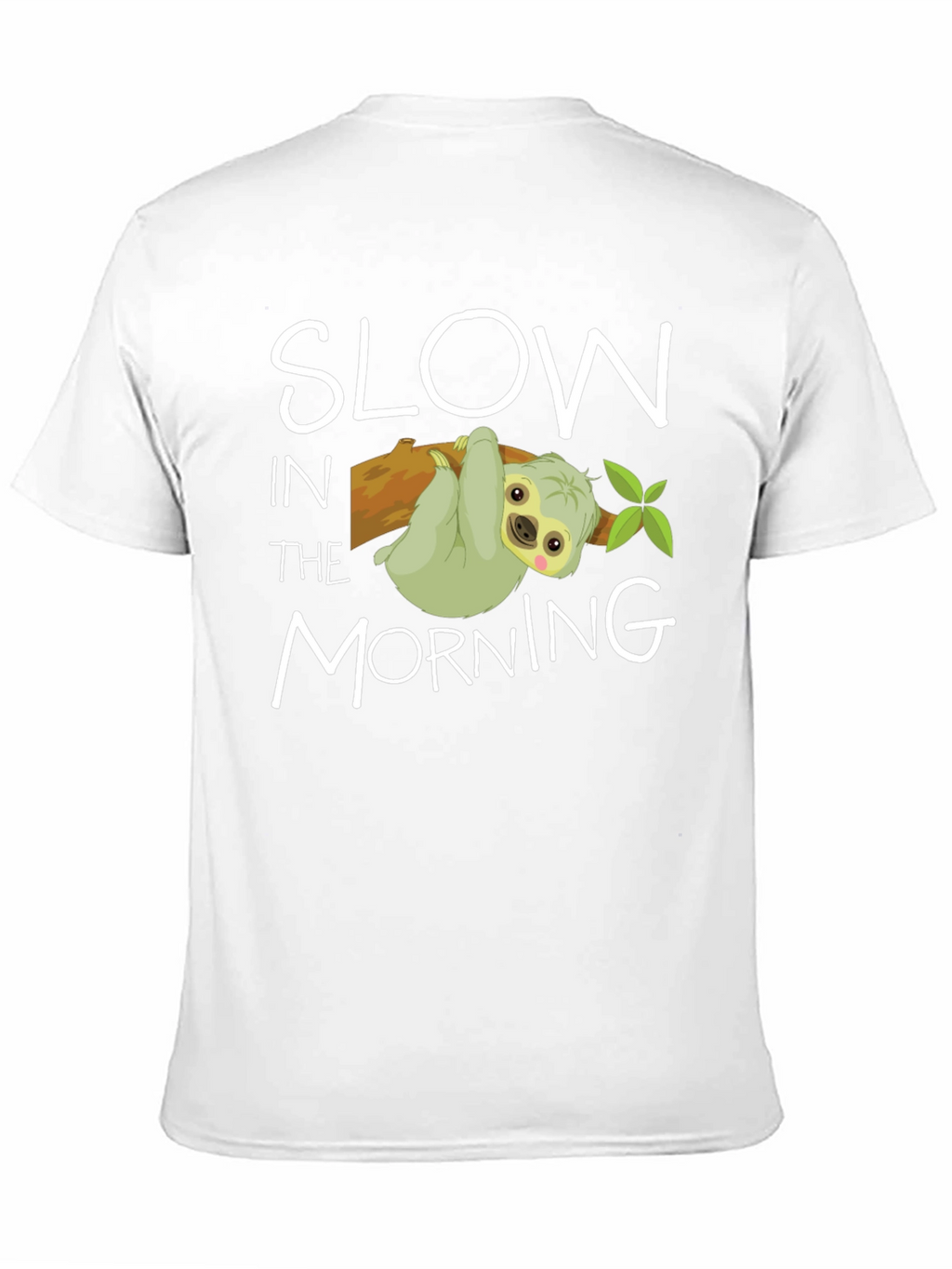 Slow In The Morning Sloth Graphic Tee