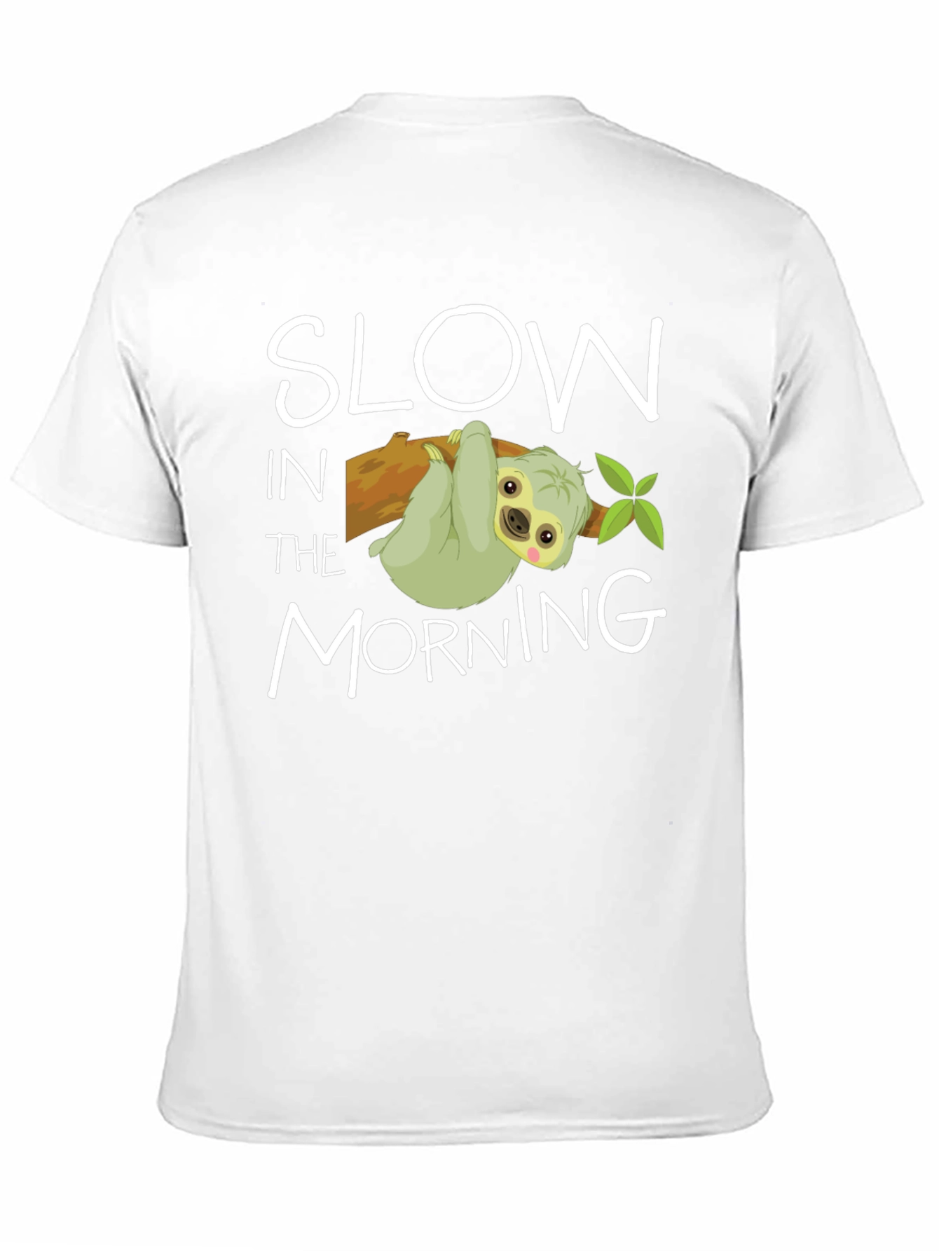 Slow In The Morning Sloth Graphic Tee