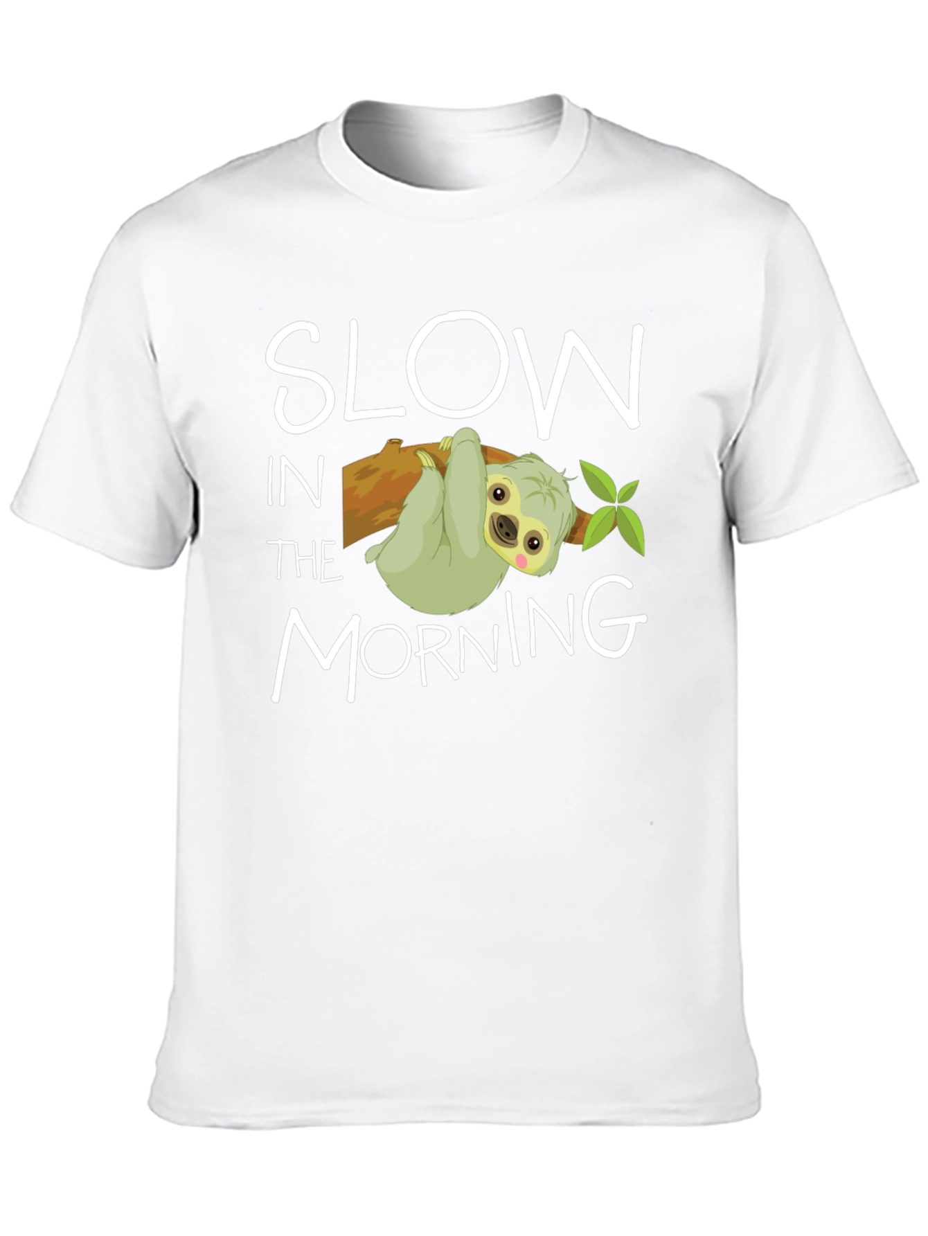 Slow In The Morning Sloth Graphic Tee
