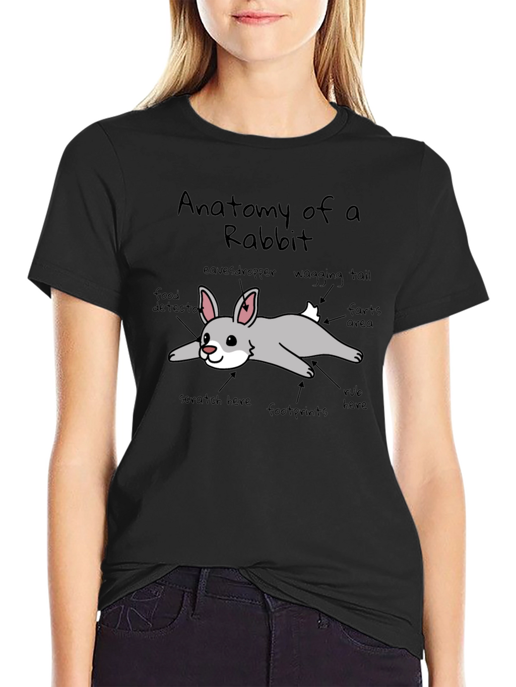 Anatomy of a Rabbit Graphic T-Shirt