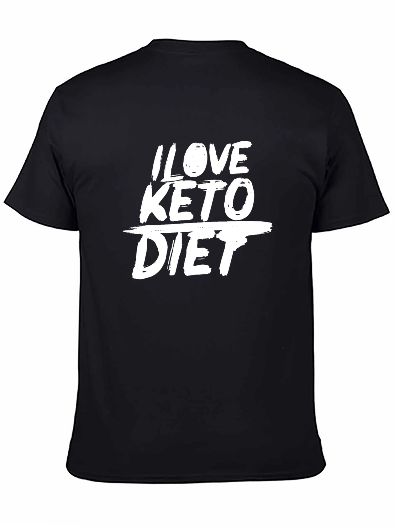 I Love Keto Diet Graphic T-Shirt - Unisex Black Tee