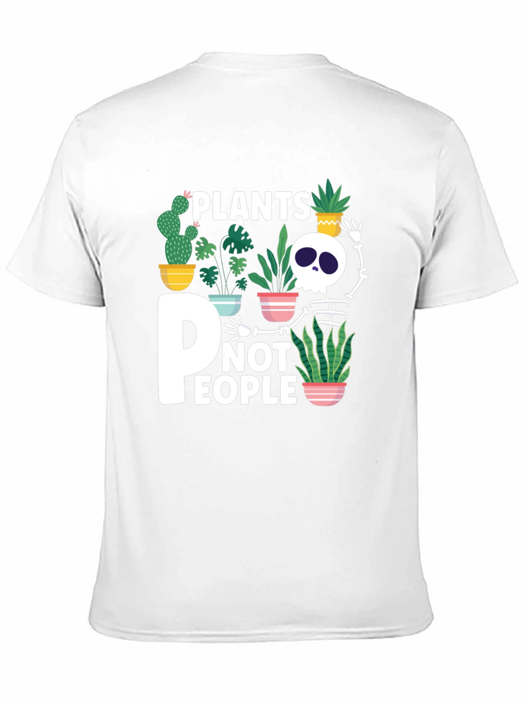 Plants Not People Skeleton Graphic Tee