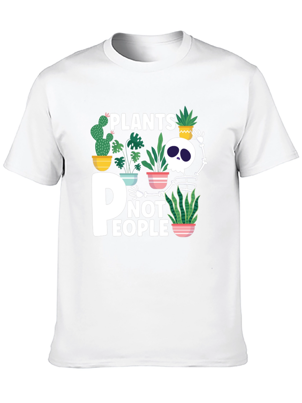 Plants Not People Skeleton Graphic Tee