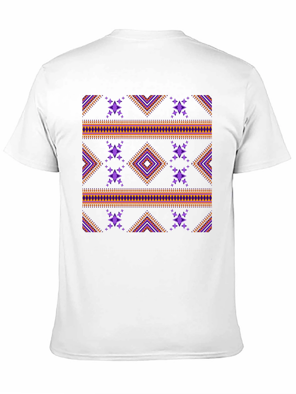 Tribal Pattern Black T-Shirt