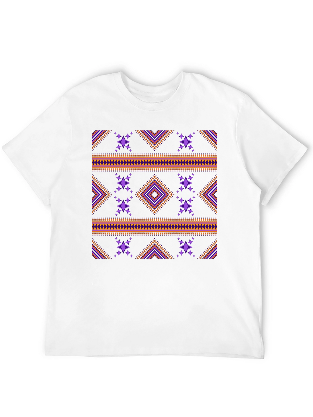 Tribal Pattern Black T-Shirt