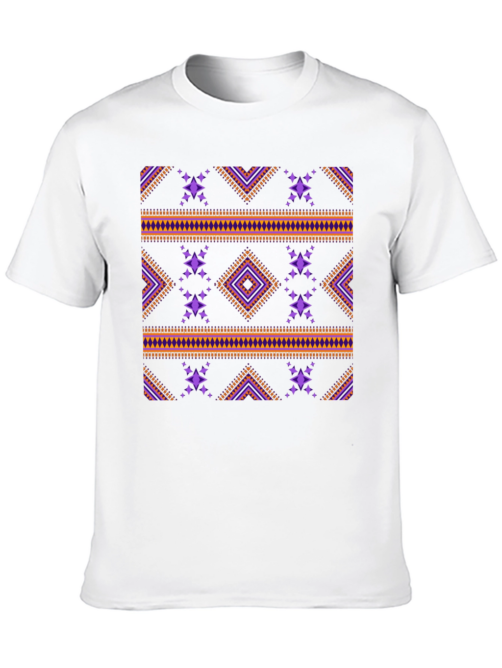 Tribal Pattern Black T-Shirt