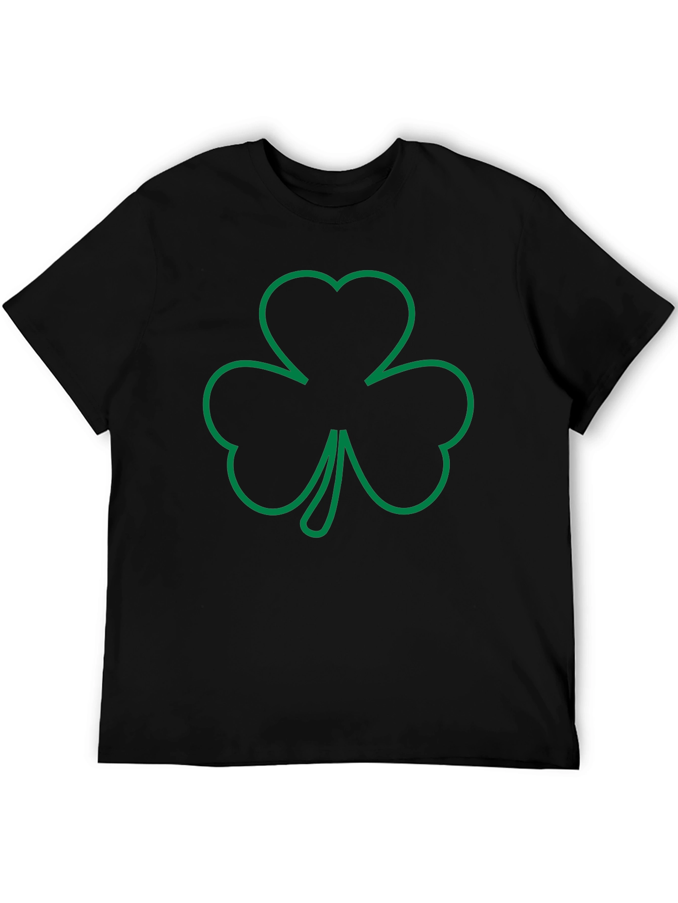 Shamrock Outline T-Shirt - Irish Pride