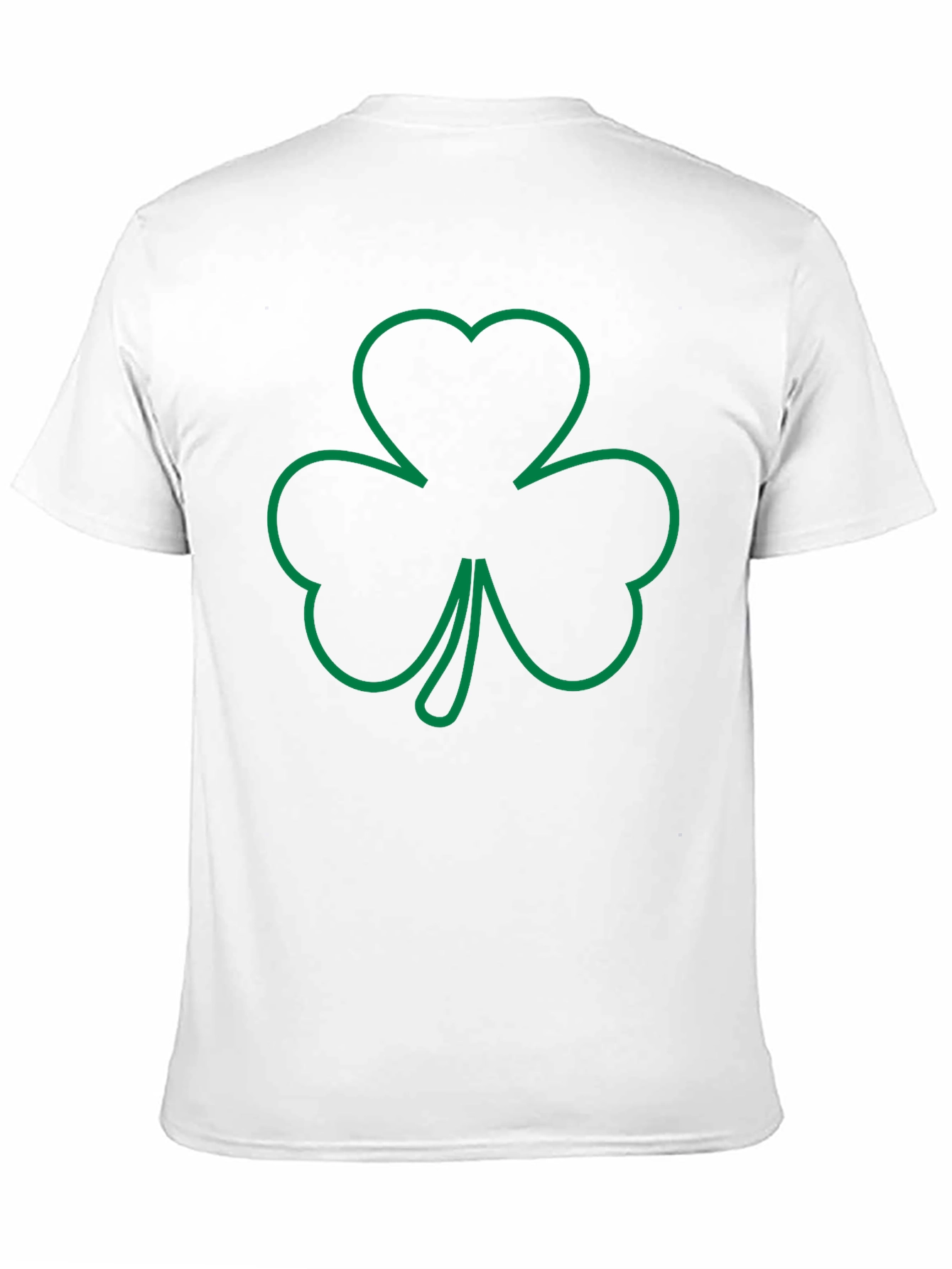 Shamrock Outline T-Shirt - Irish Pride