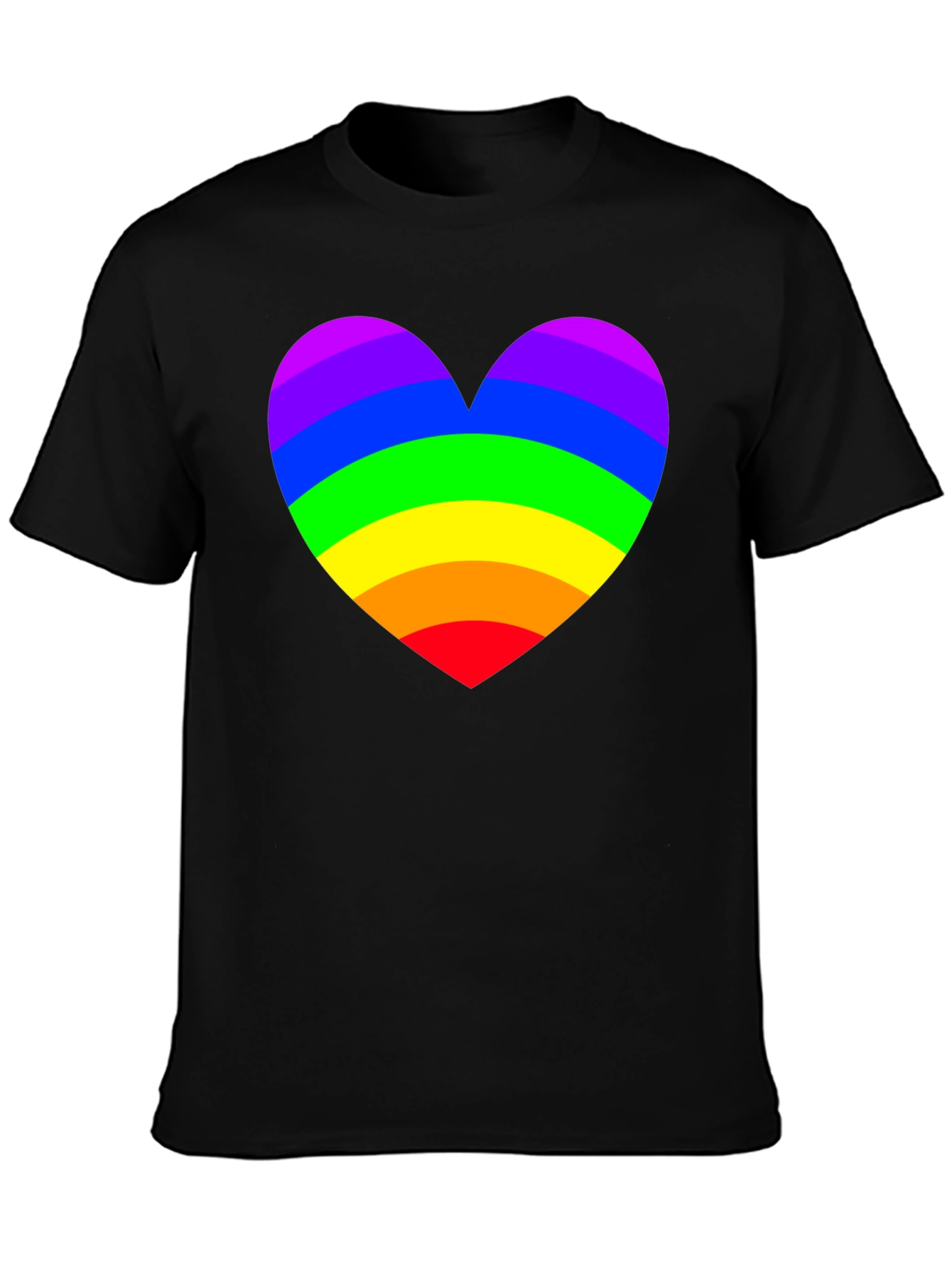 Rainbow Heart Pride T-Shirt - Soft Cotton Blend