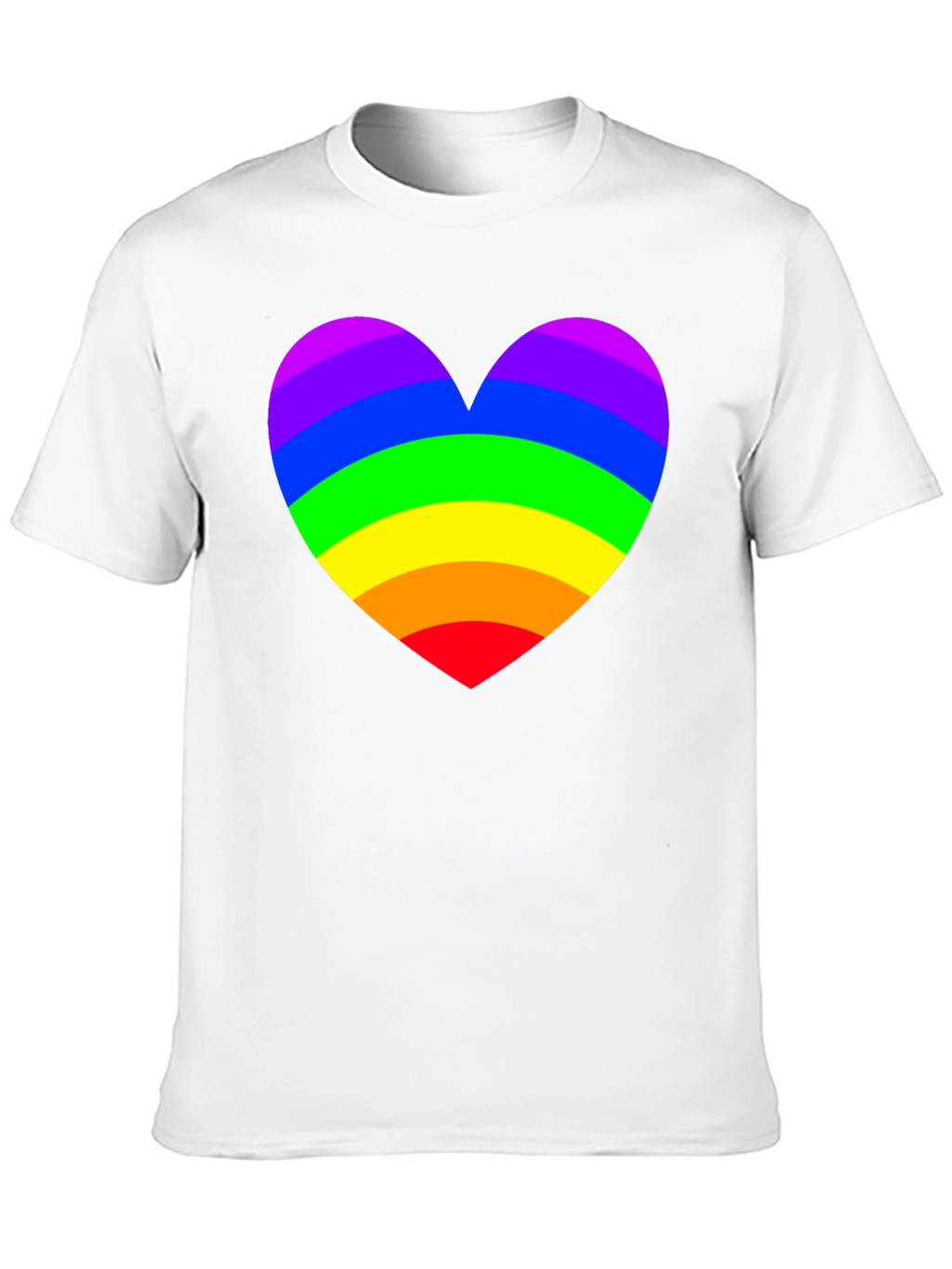 Rainbow Heart Pride T-Shirt - Soft Cotton Blend