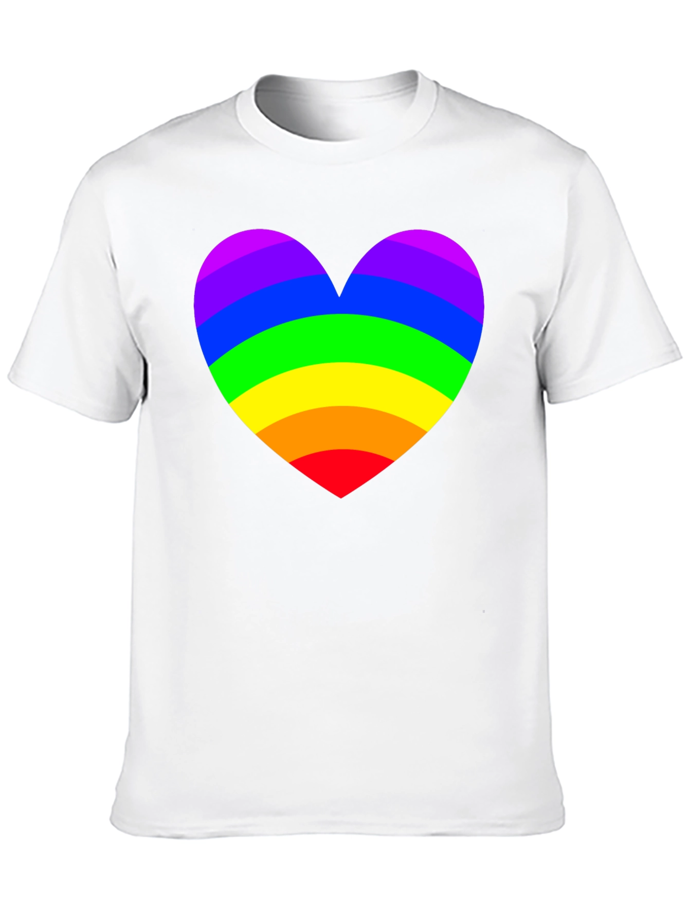 Rainbow Heart Pride T-Shirt - Soft Cotton Blend