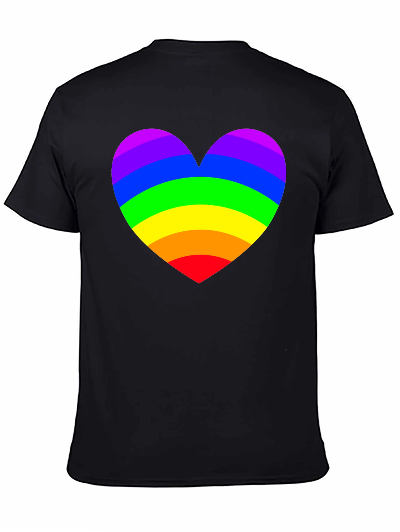 Rainbow Heart Pride T-Shirt - Soft Cotton Blend