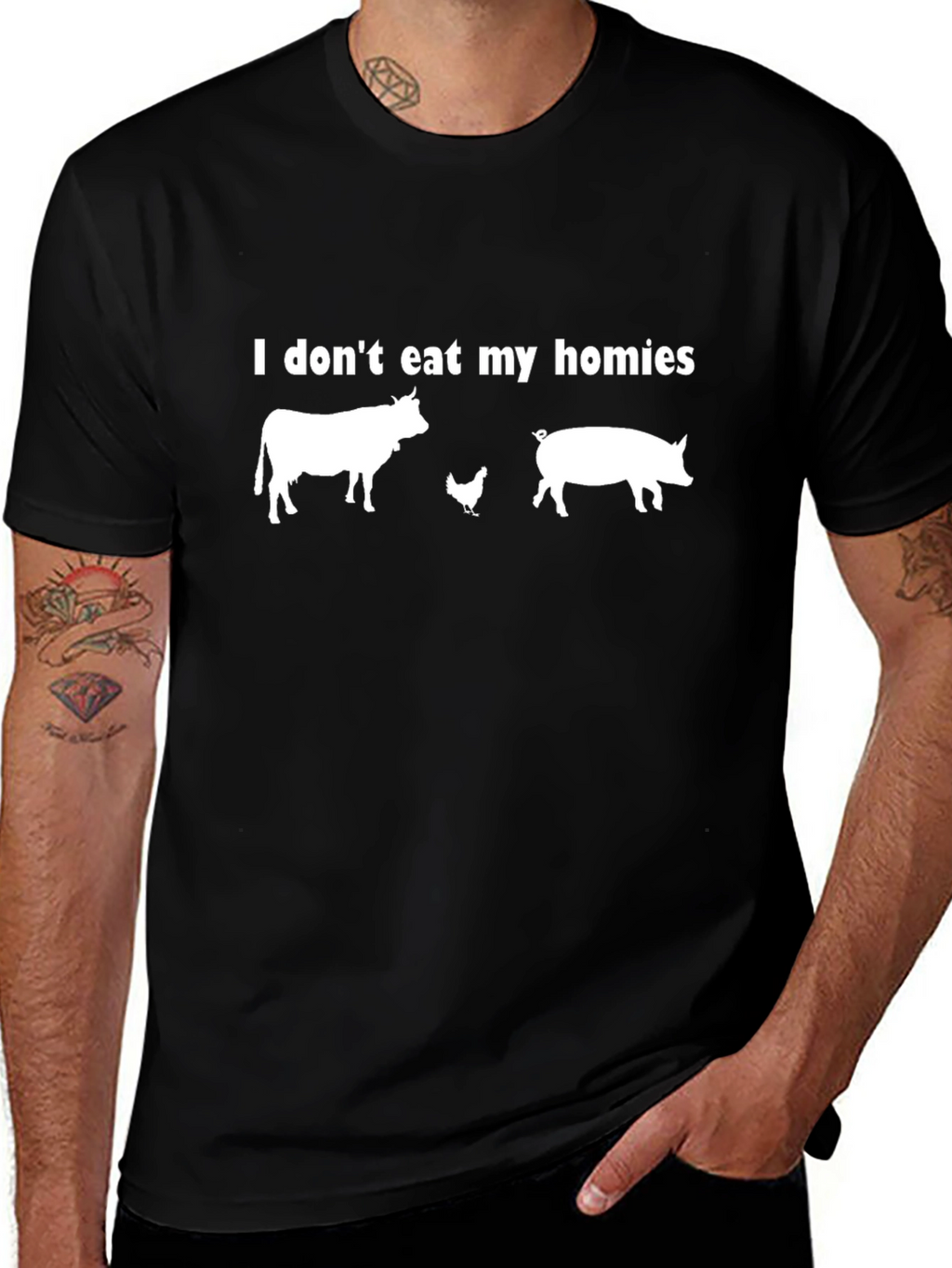 Vegan T-Shirt: I Dont Eat My Homies