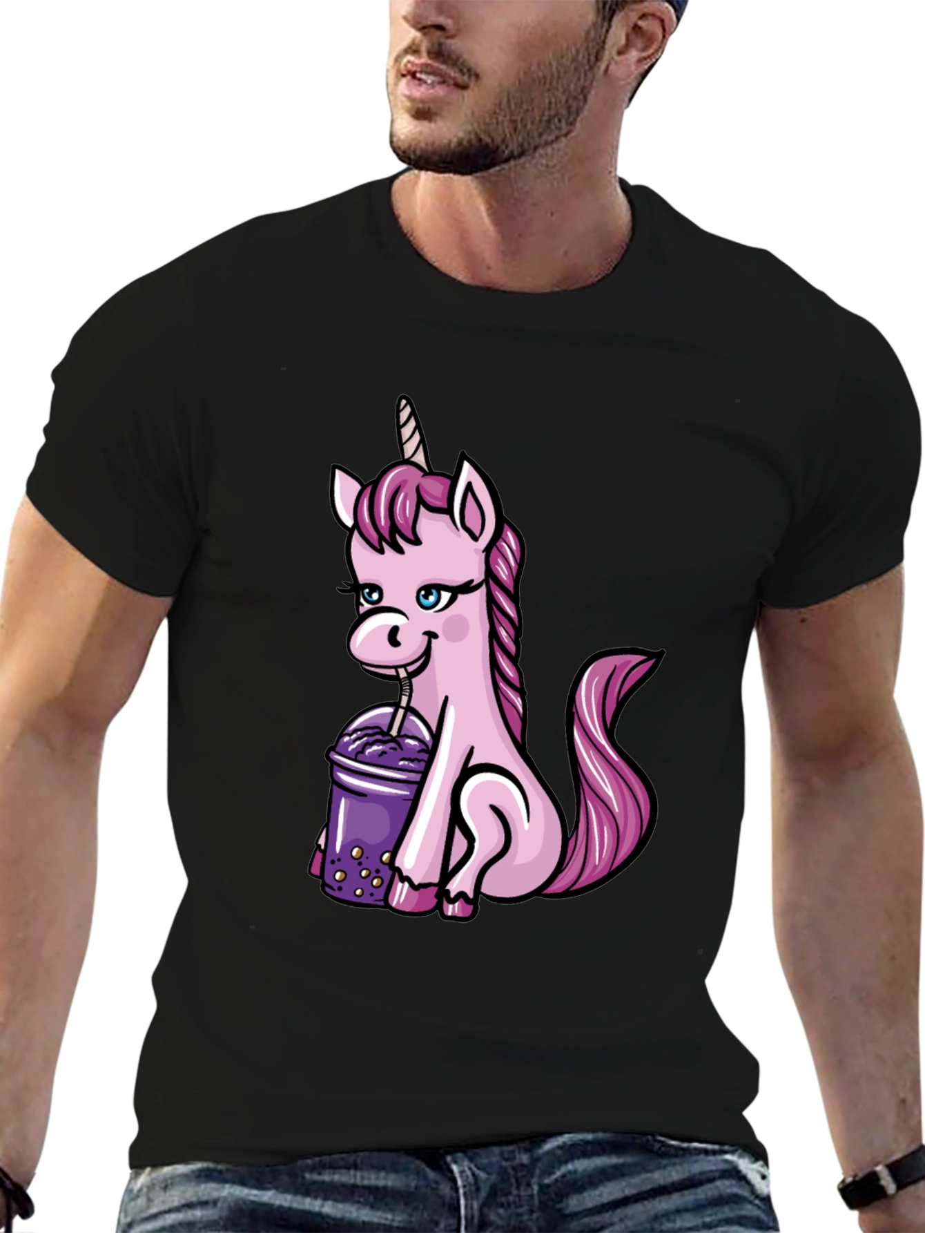 Unicorn Boba Tea Graphic Tee