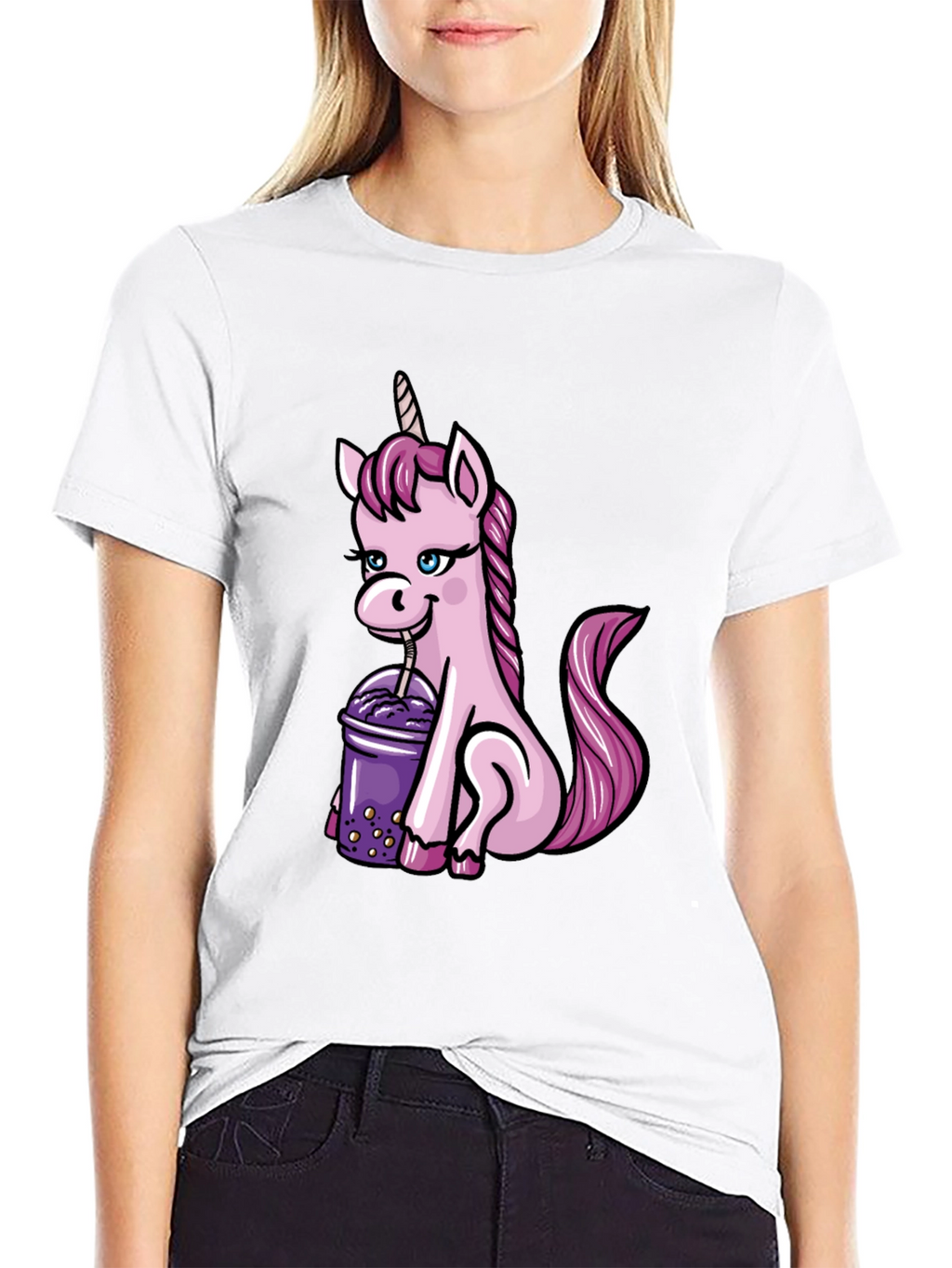 Unicorn Boba Tea Graphic Tee