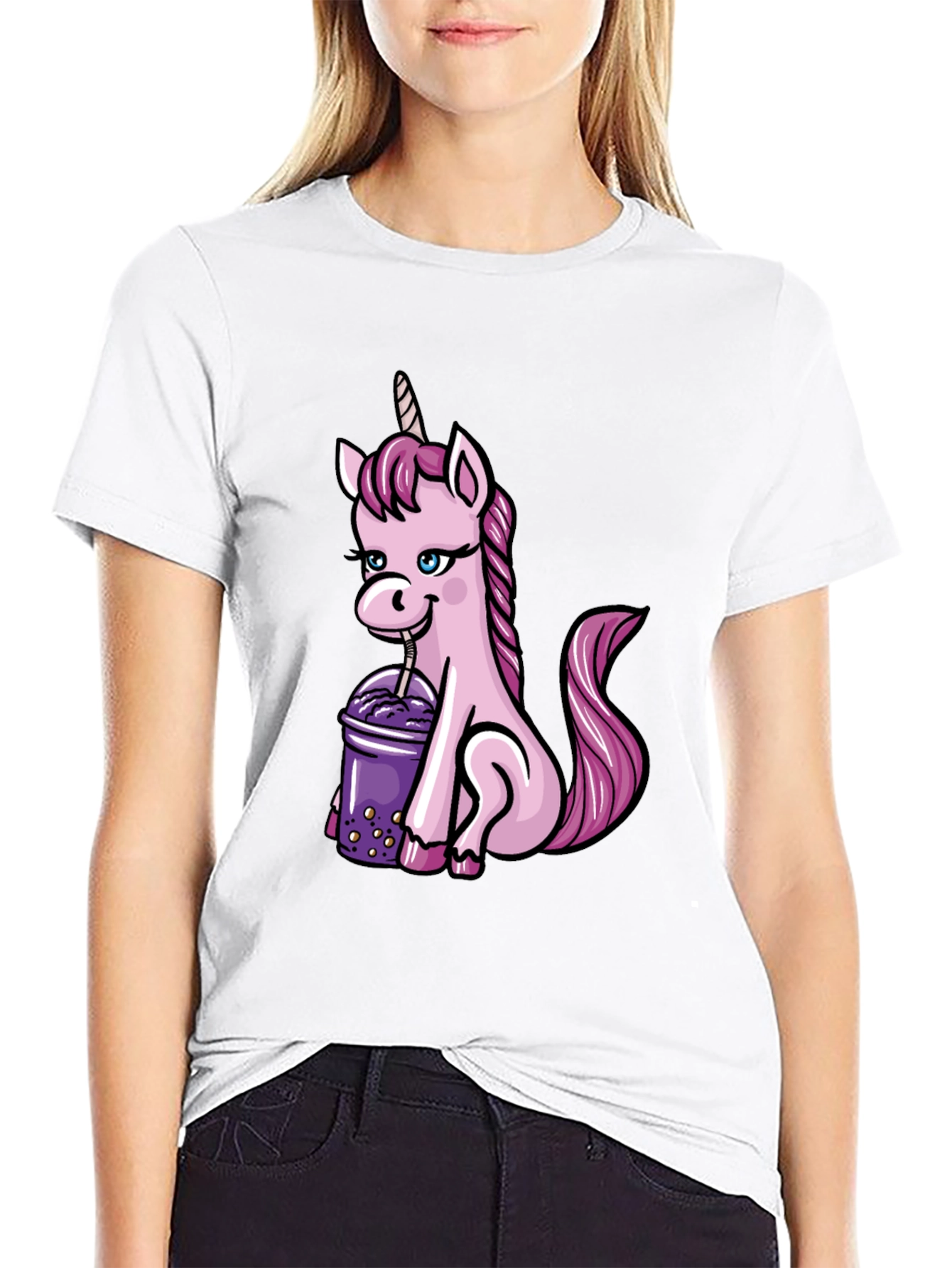 Unicorn Boba Tea Graphic Tee