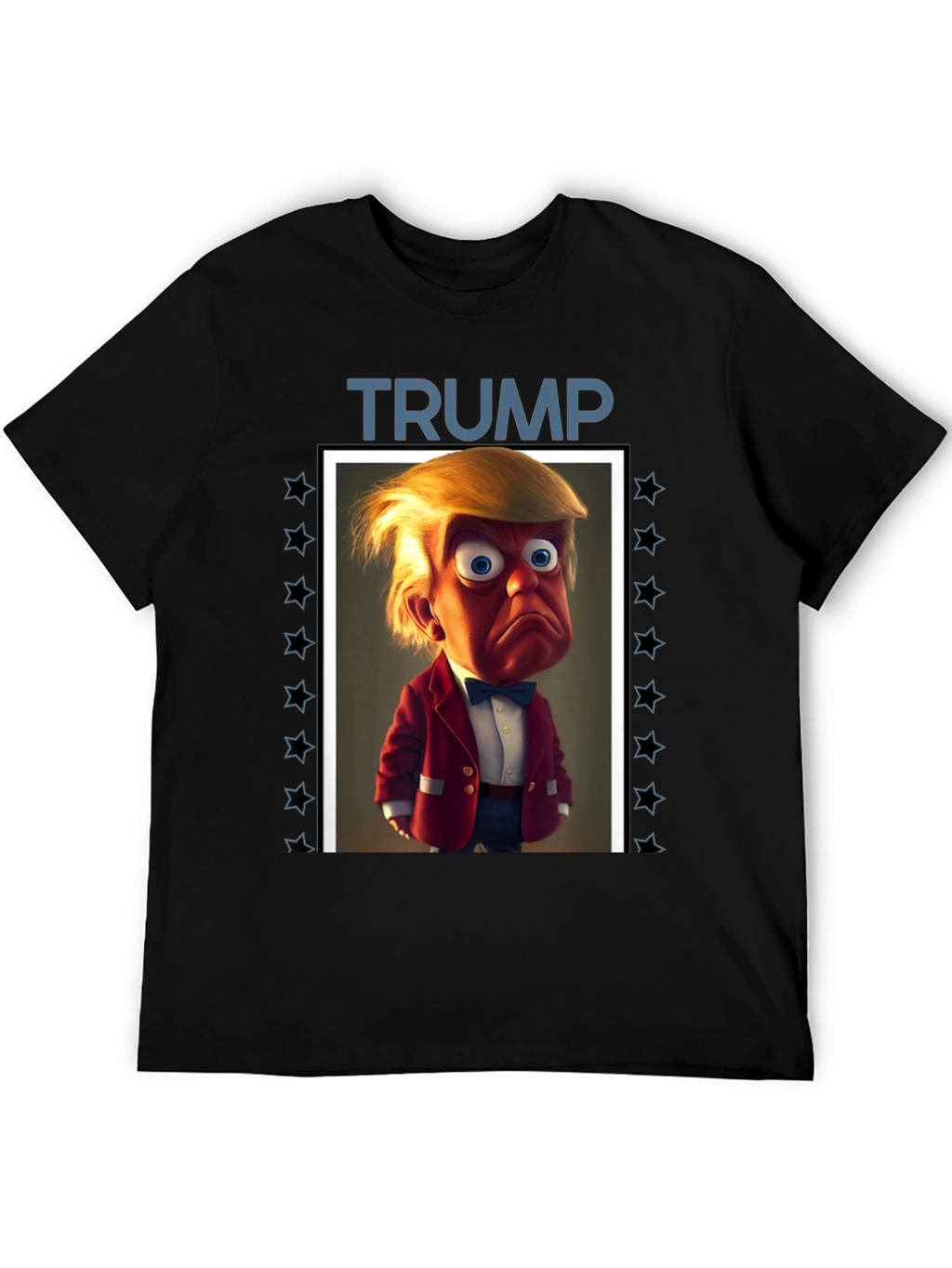 Trump Cartoon Graphic Tee - Political Humor T-Shirt