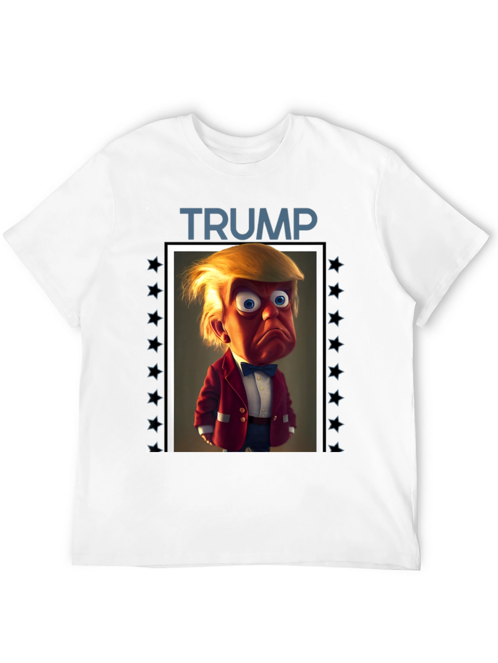 Trump Cartoon Graphic Tee - Political Humor T-Shirt