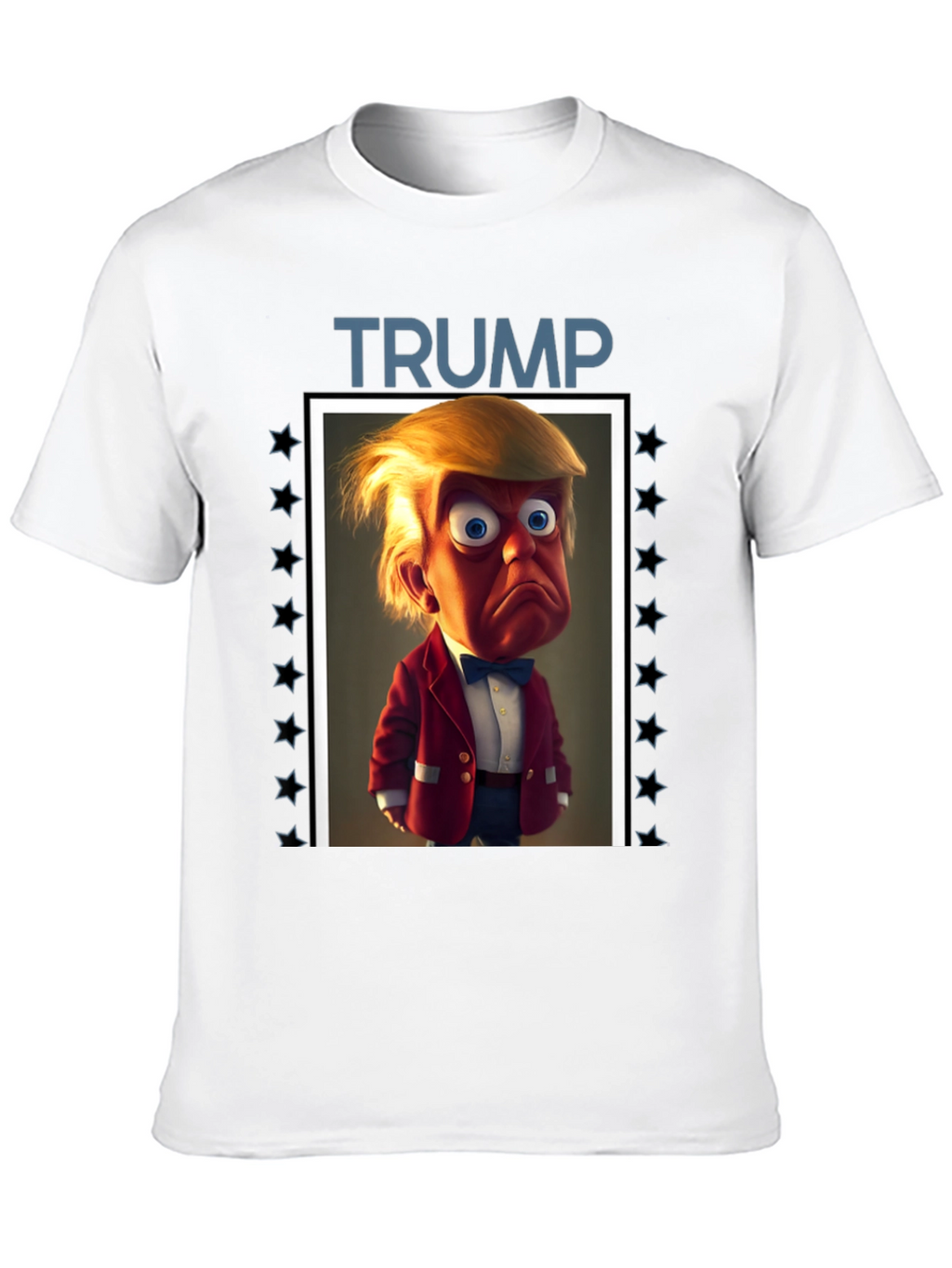 Trump Cartoon Graphic Tee - Political Humor T-Shirt