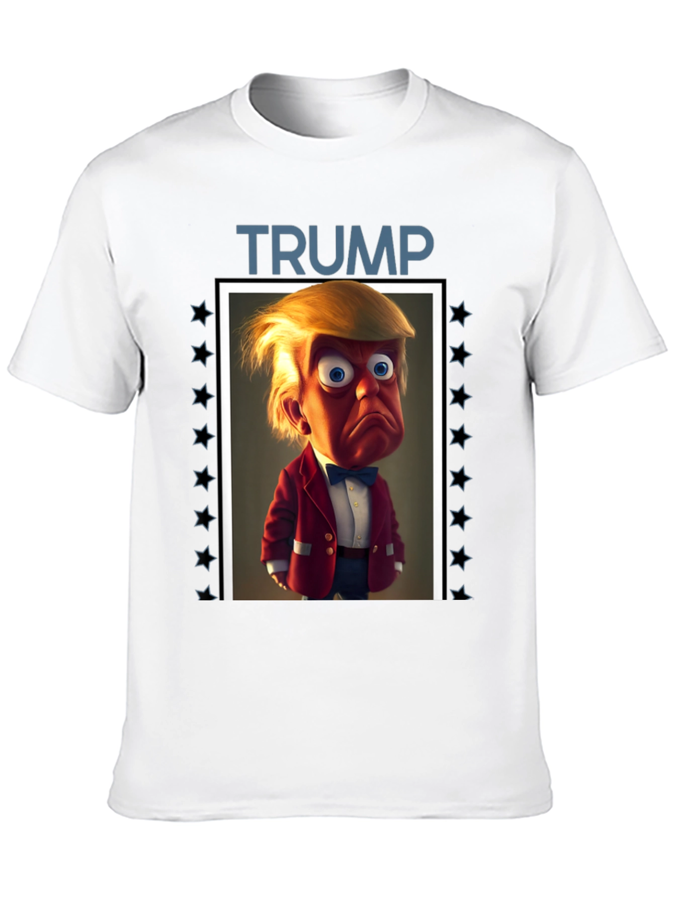 Trump Cartoon Graphic Tee - Political Humor T-Shirt