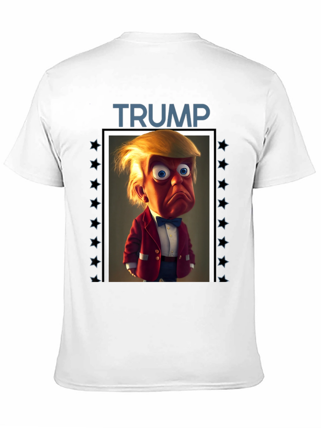 Trump Cartoon Graphic Tee - Political Humor T-Shirt