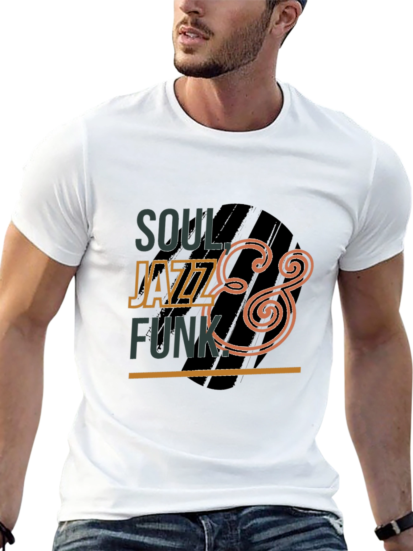 Soul Jazz Funk Graphic Black Tee