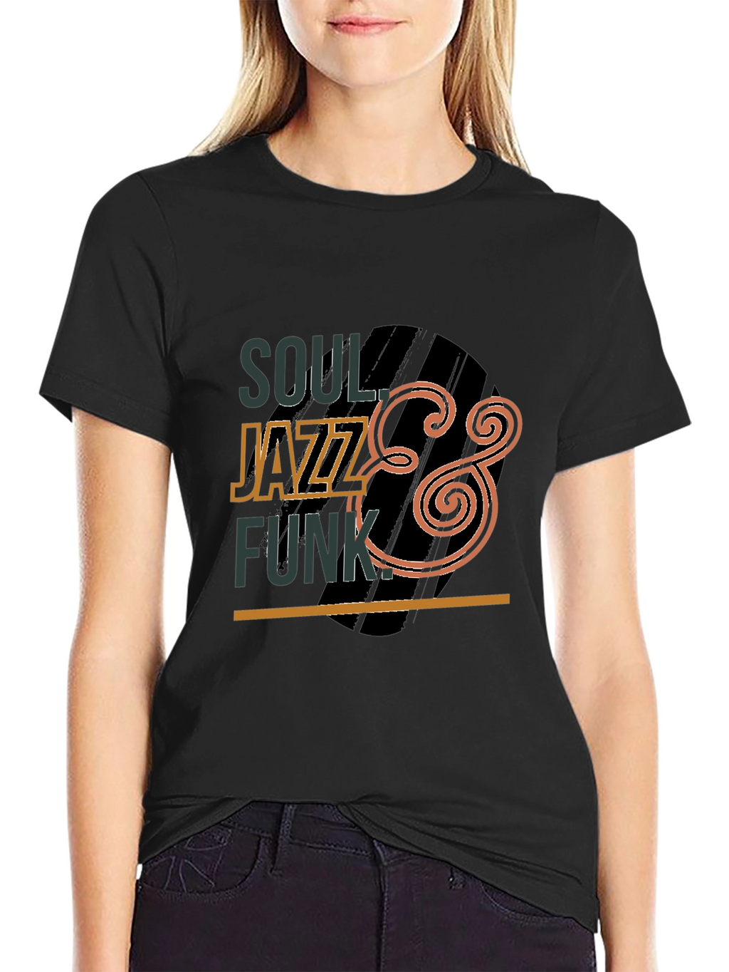 Soul Jazz Funk Graphic Black Tee