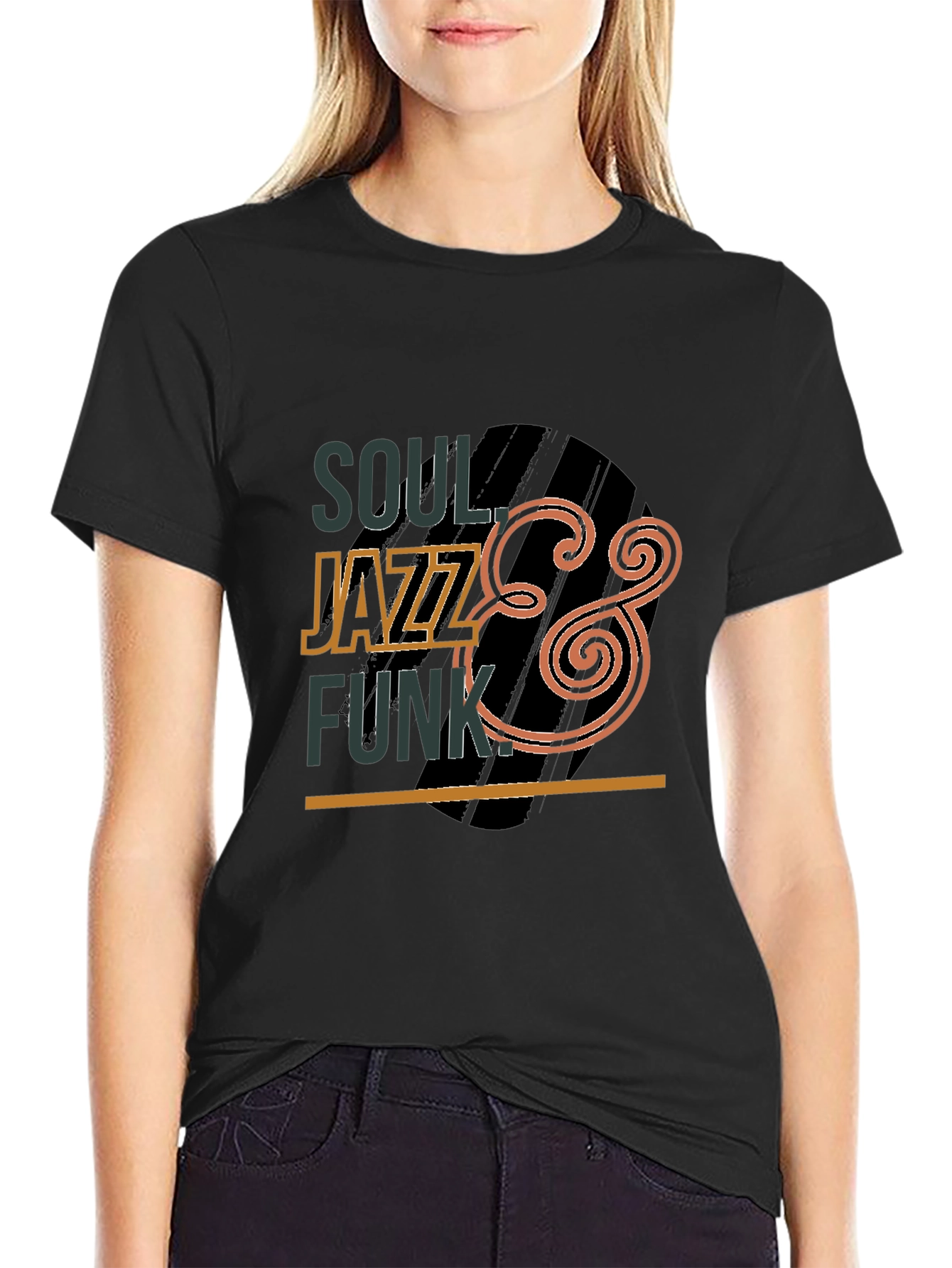 Soul Jazz Funk Graphic Black Tee
