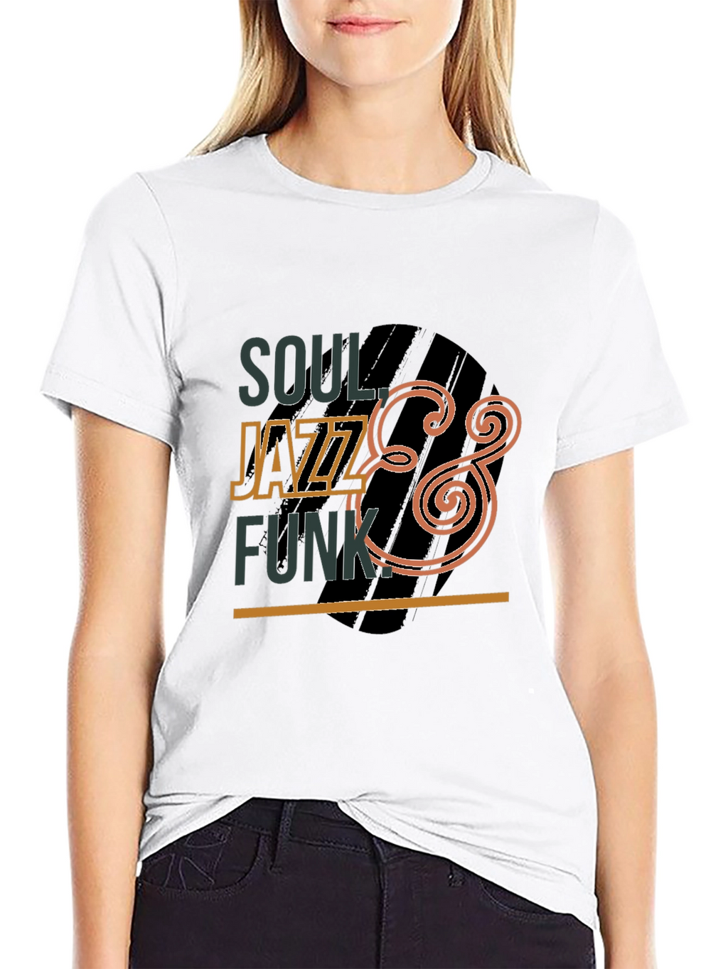 Soul Jazz Funk Graphic Black Tee
