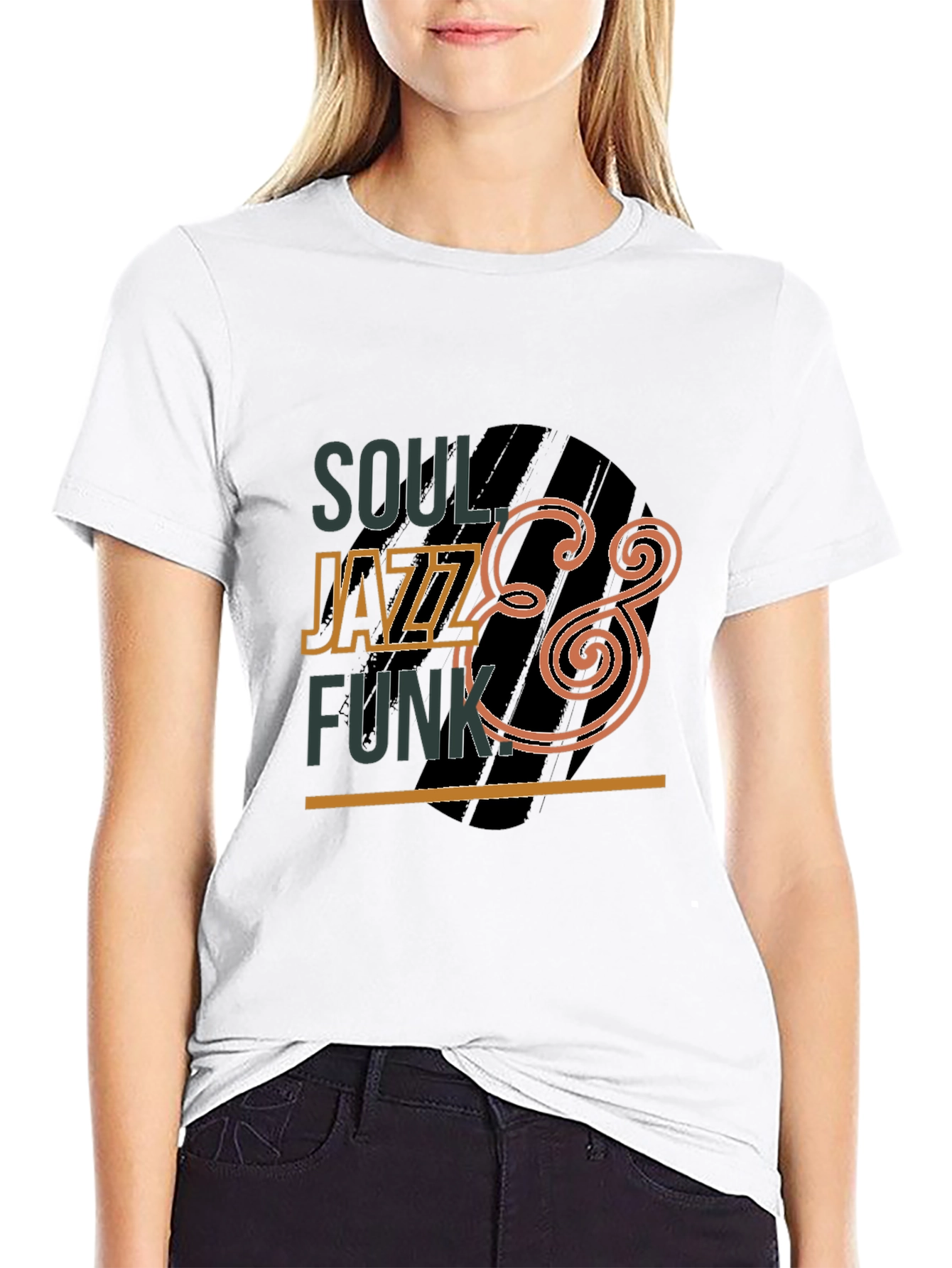 Soul Jazz Funk Graphic Black Tee