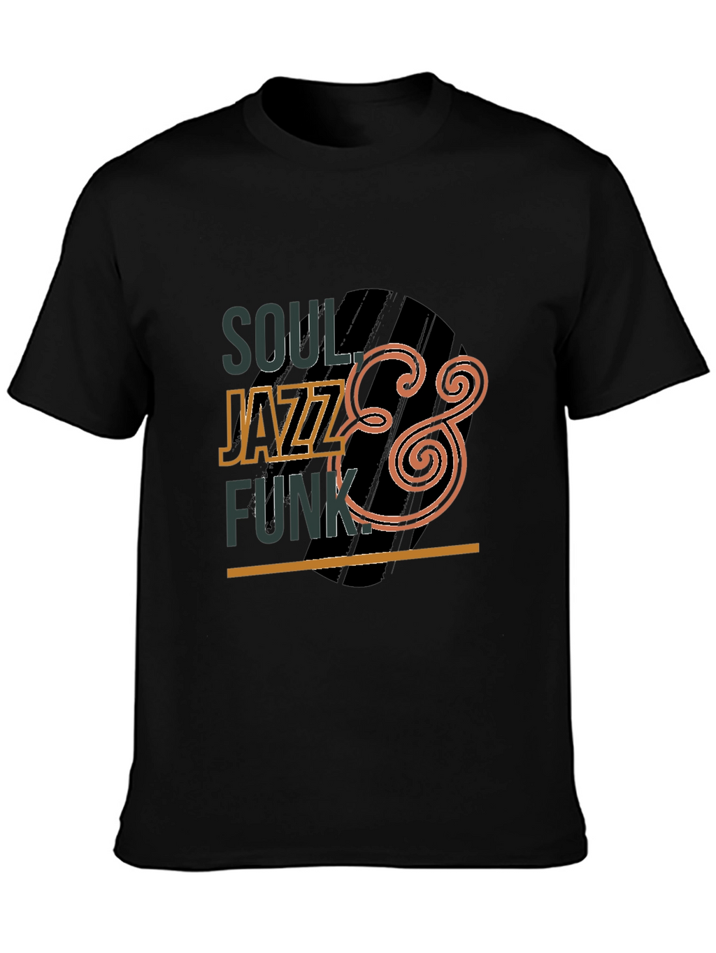Soul Jazz Funk Graphic Black Tee