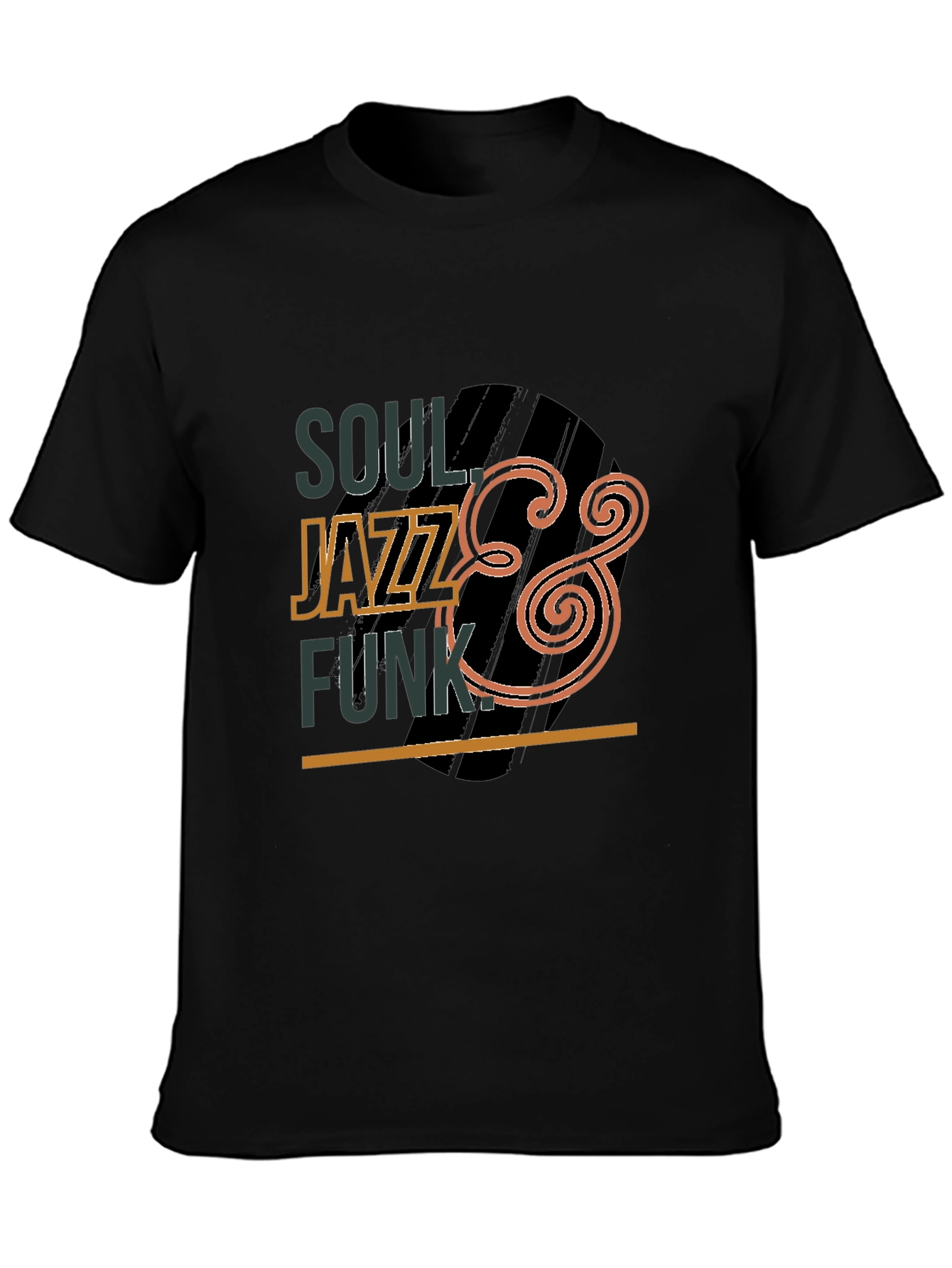 Soul Jazz Funk Graphic Black Tee