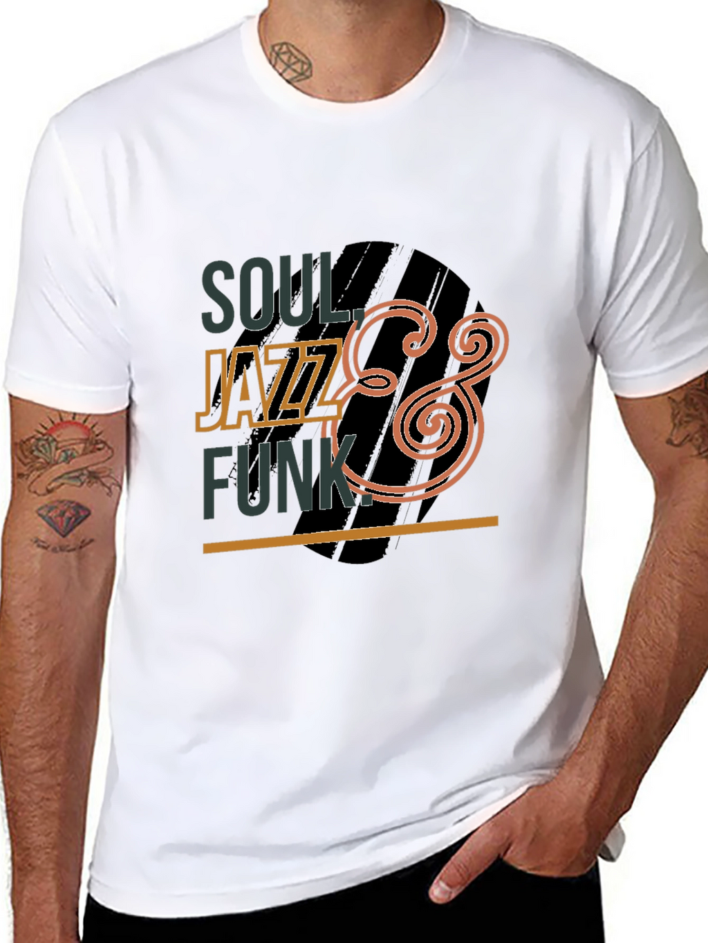 Soul Jazz Funk Graphic Black Tee
