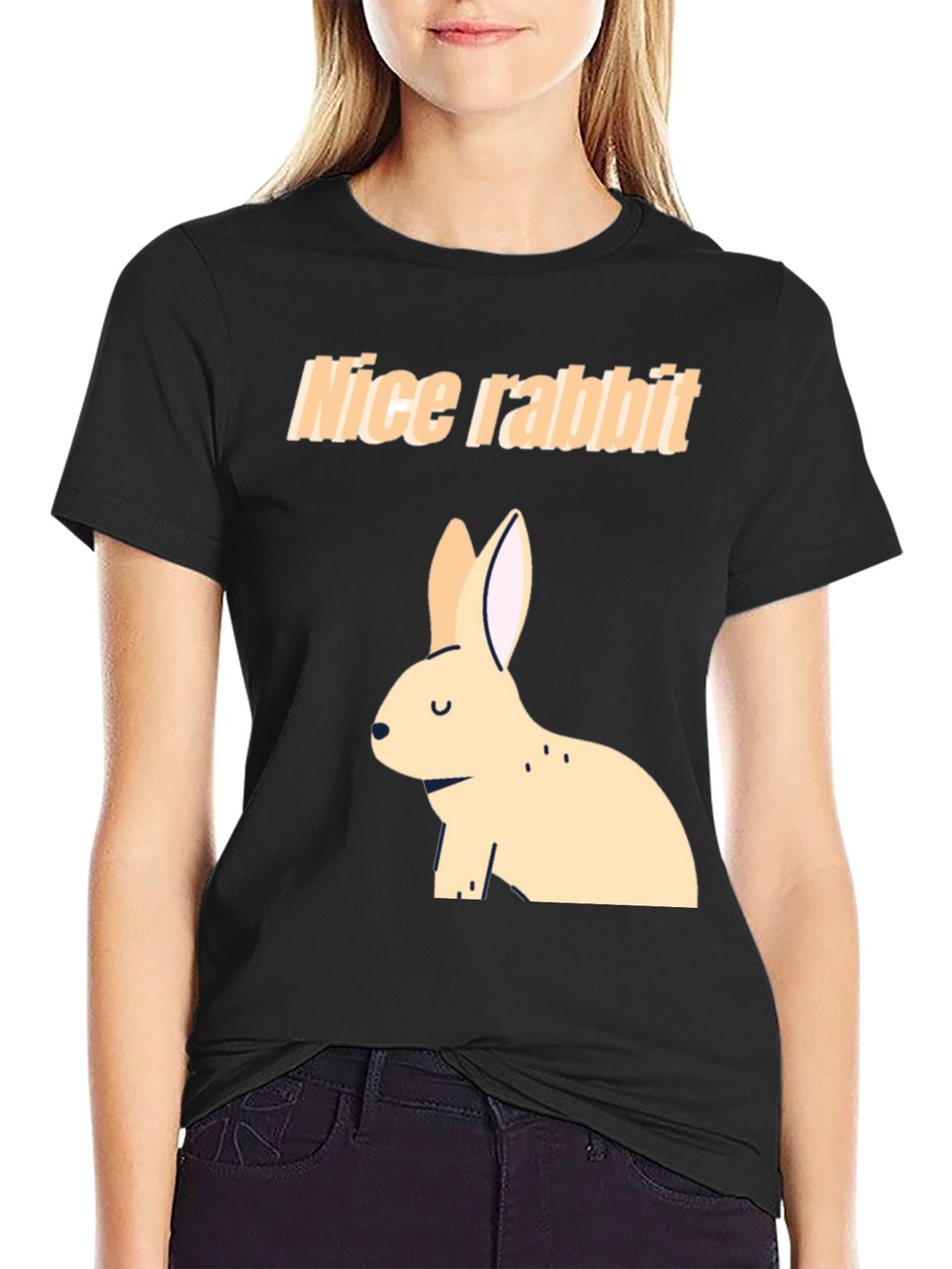 Nice Rabbit Black T-Shirt