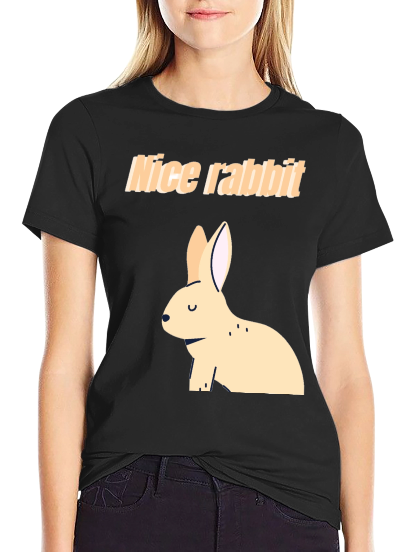 Nice Rabbit Black T-Shirt