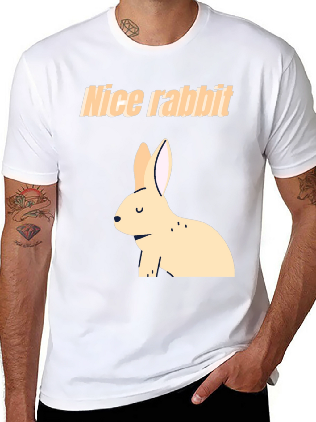 Nice Rabbit Black T-Shirt