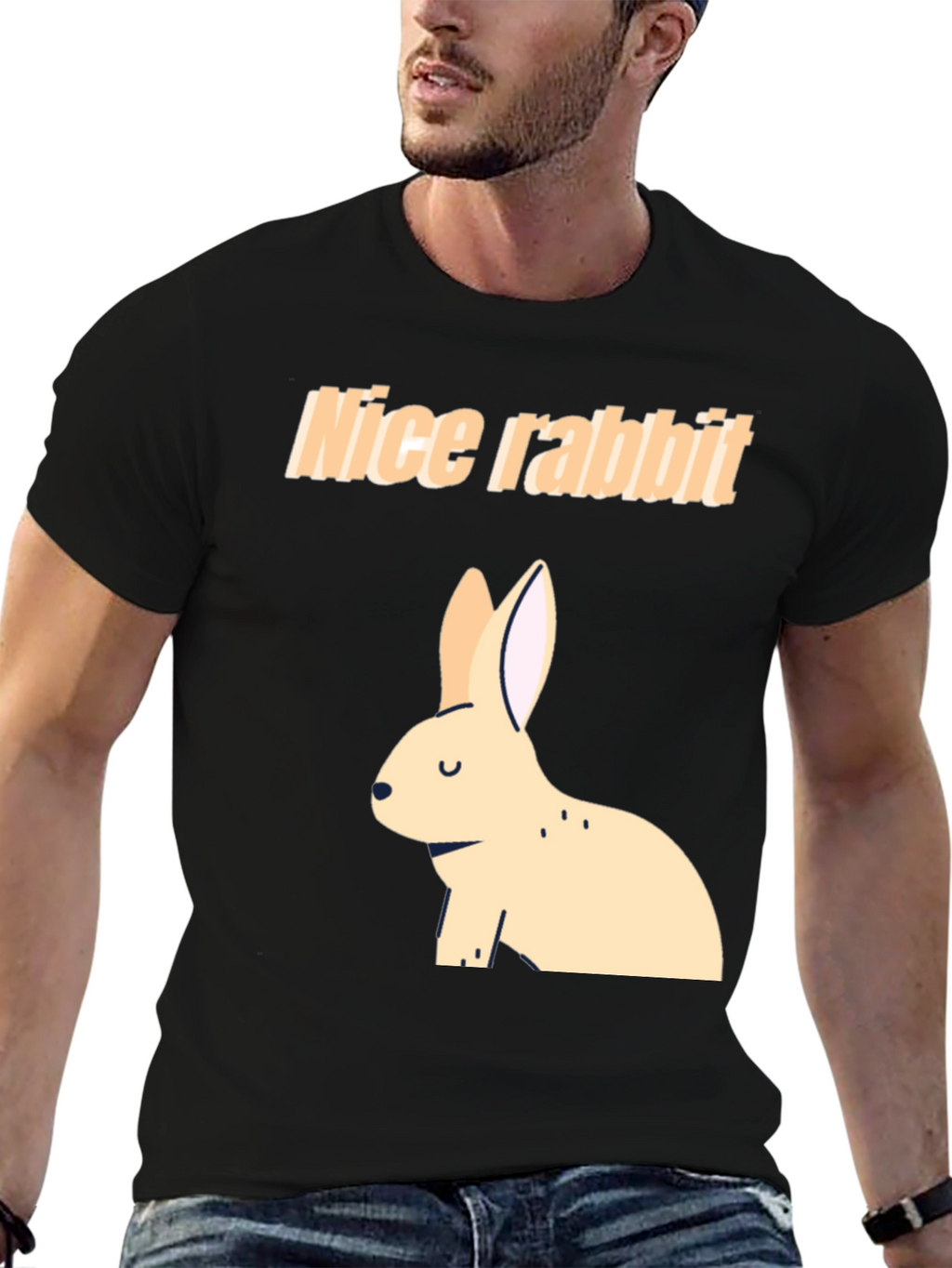 Nice Rabbit Black T-Shirt