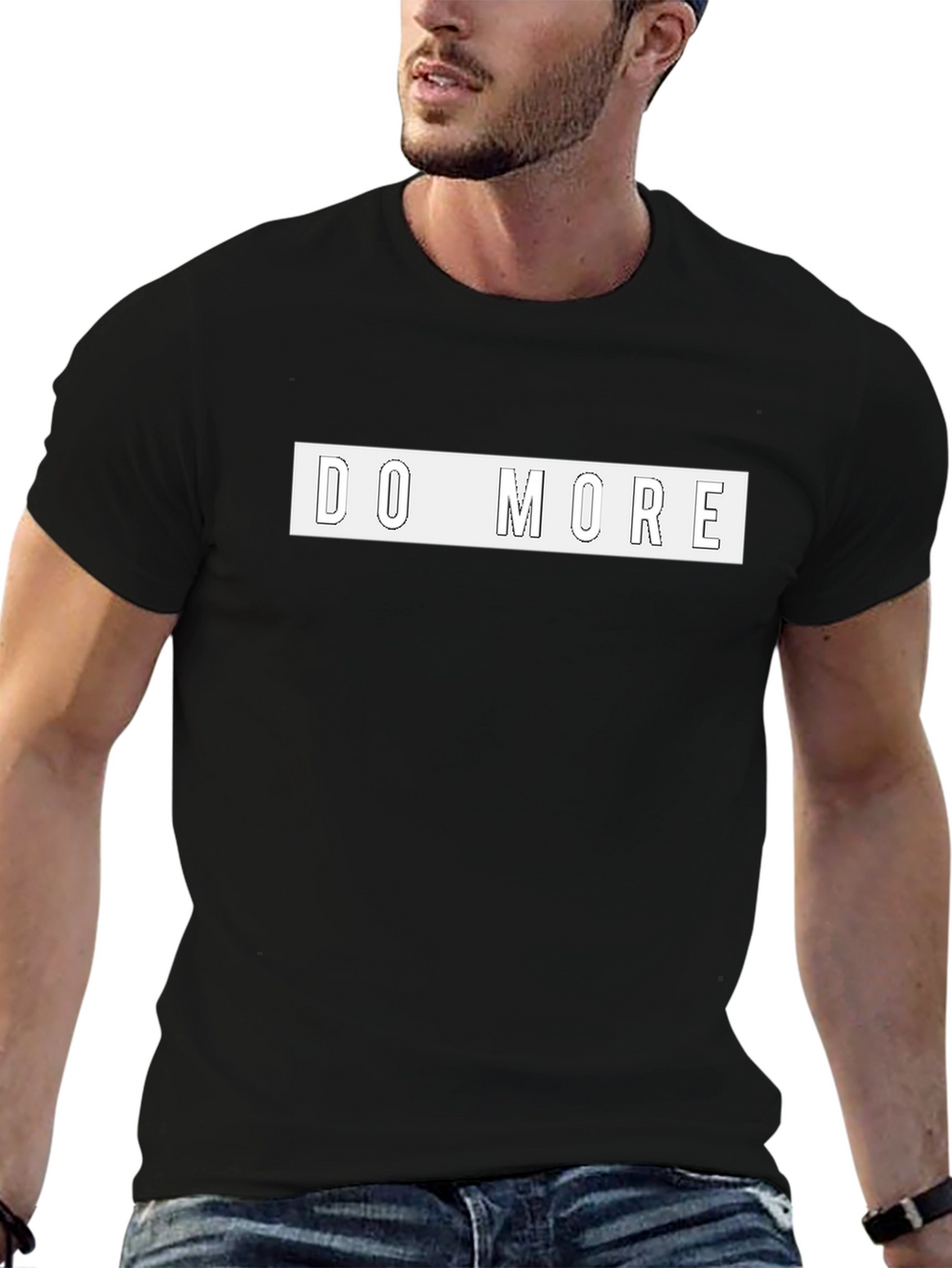 Do More Graphic Tee - Motivational Black T-Shirt