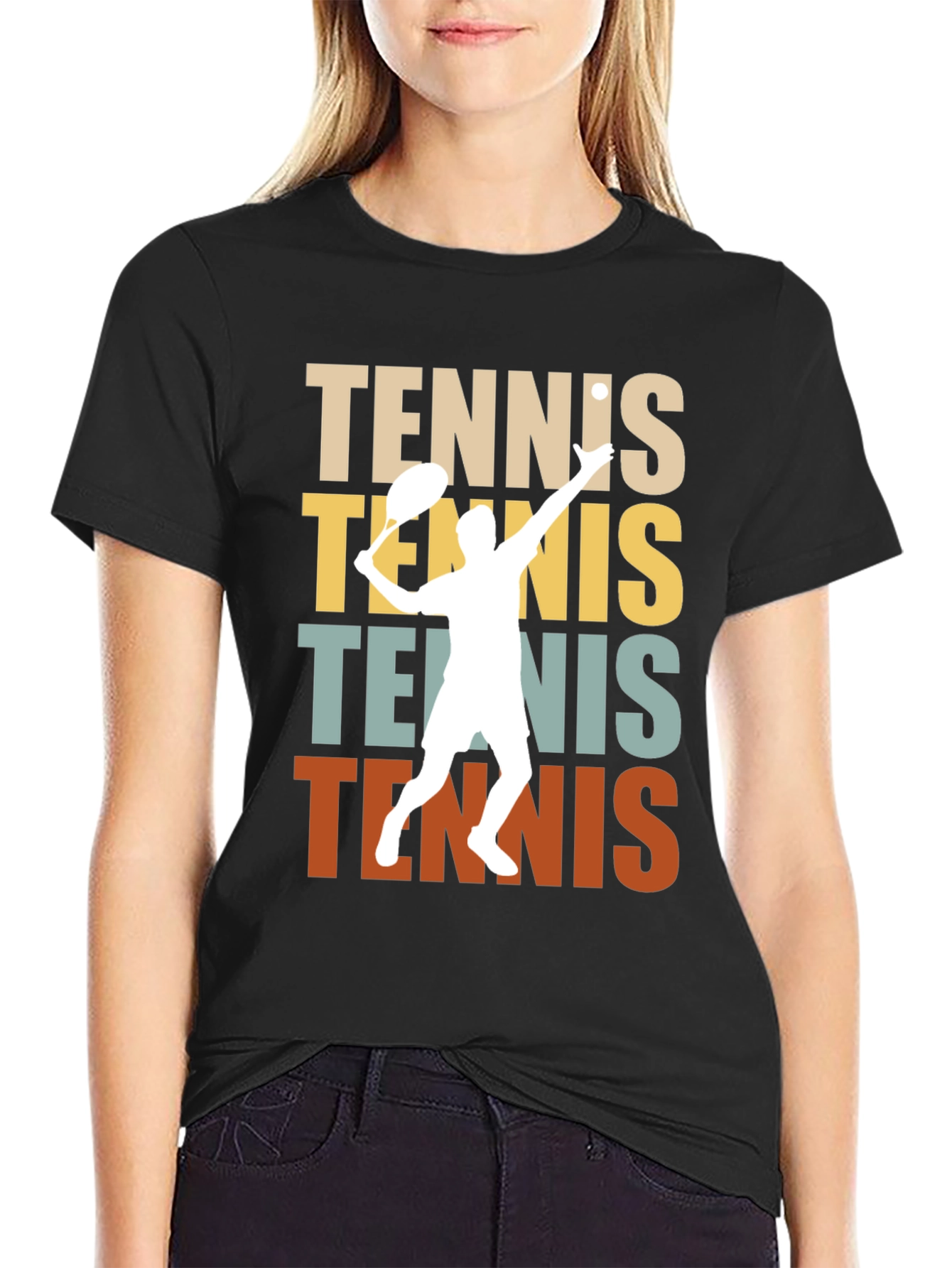 Vintage Tennis Player Graphic Tee