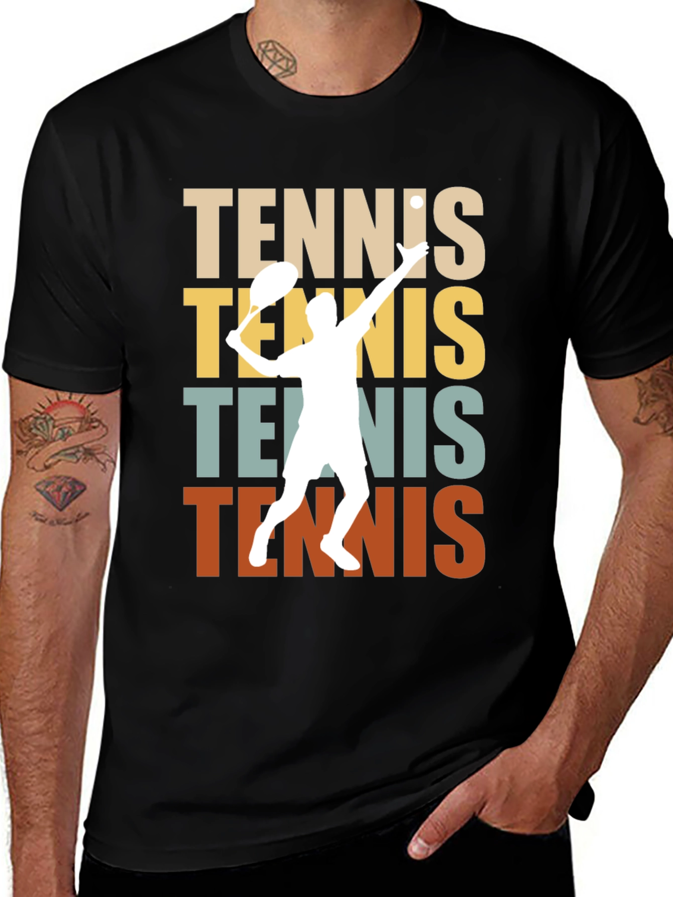 Vintage Tennis Player Graphic Tee