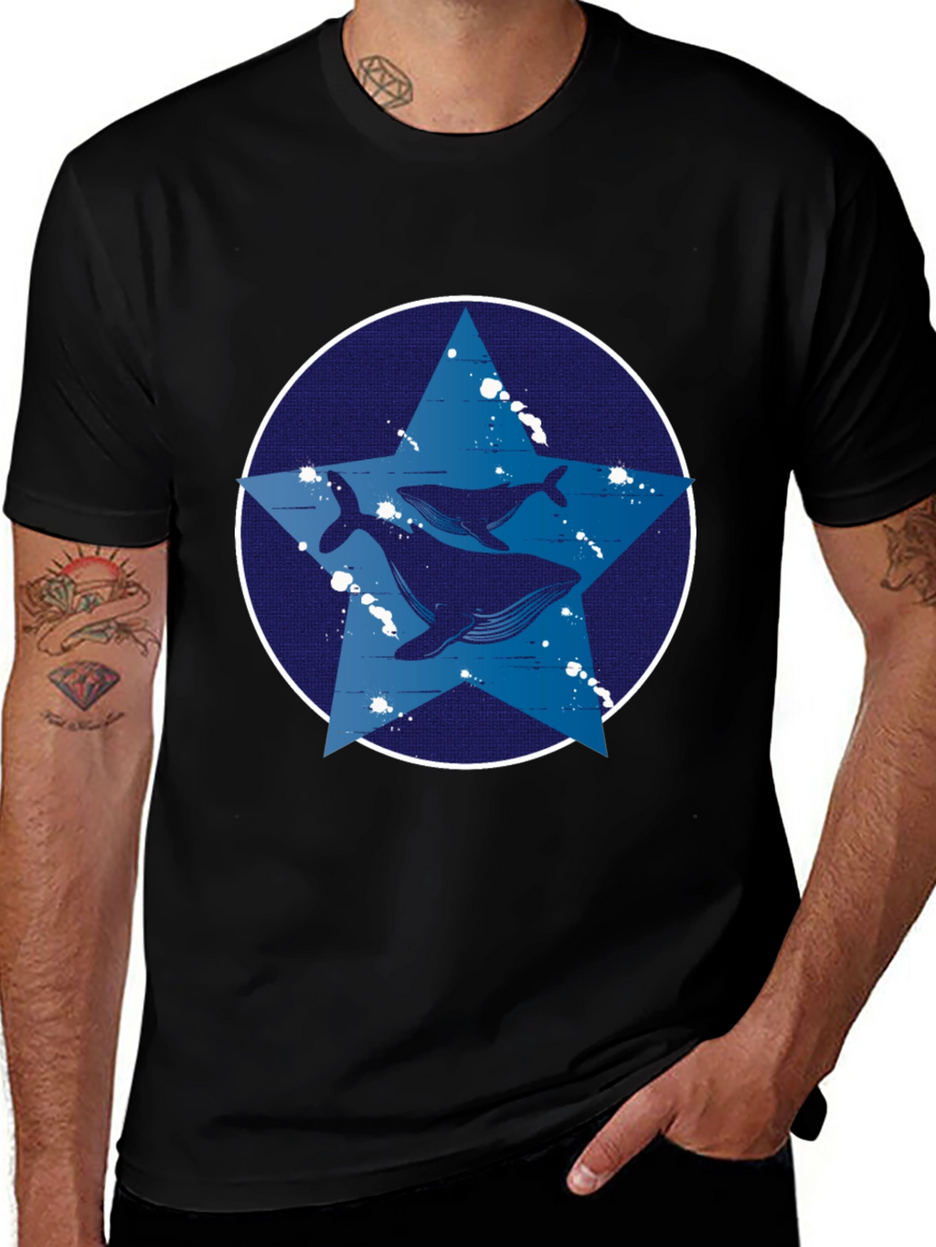 Whale Star Graphic Tee