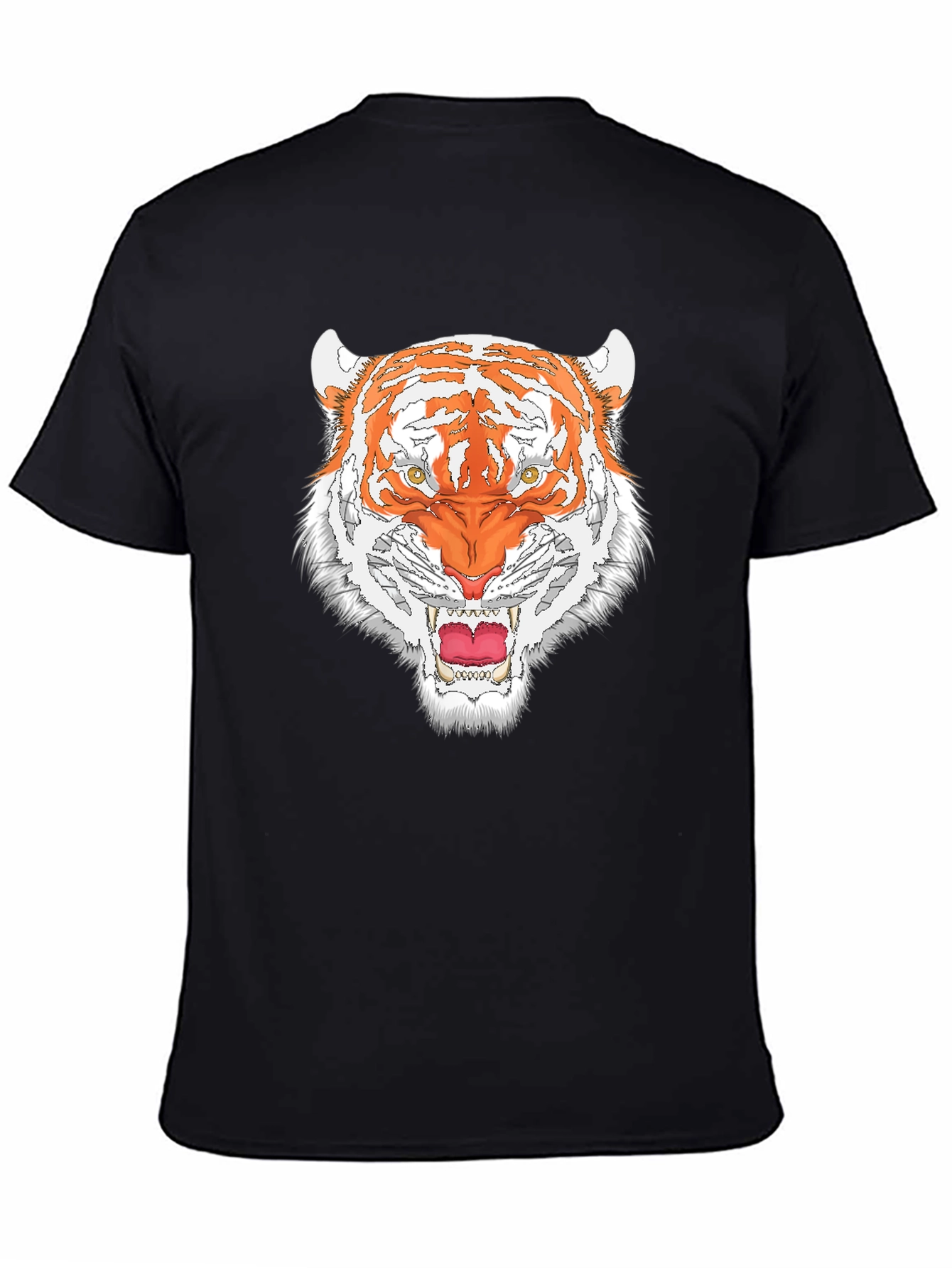 Bold Tiger Graphic Tee - Black